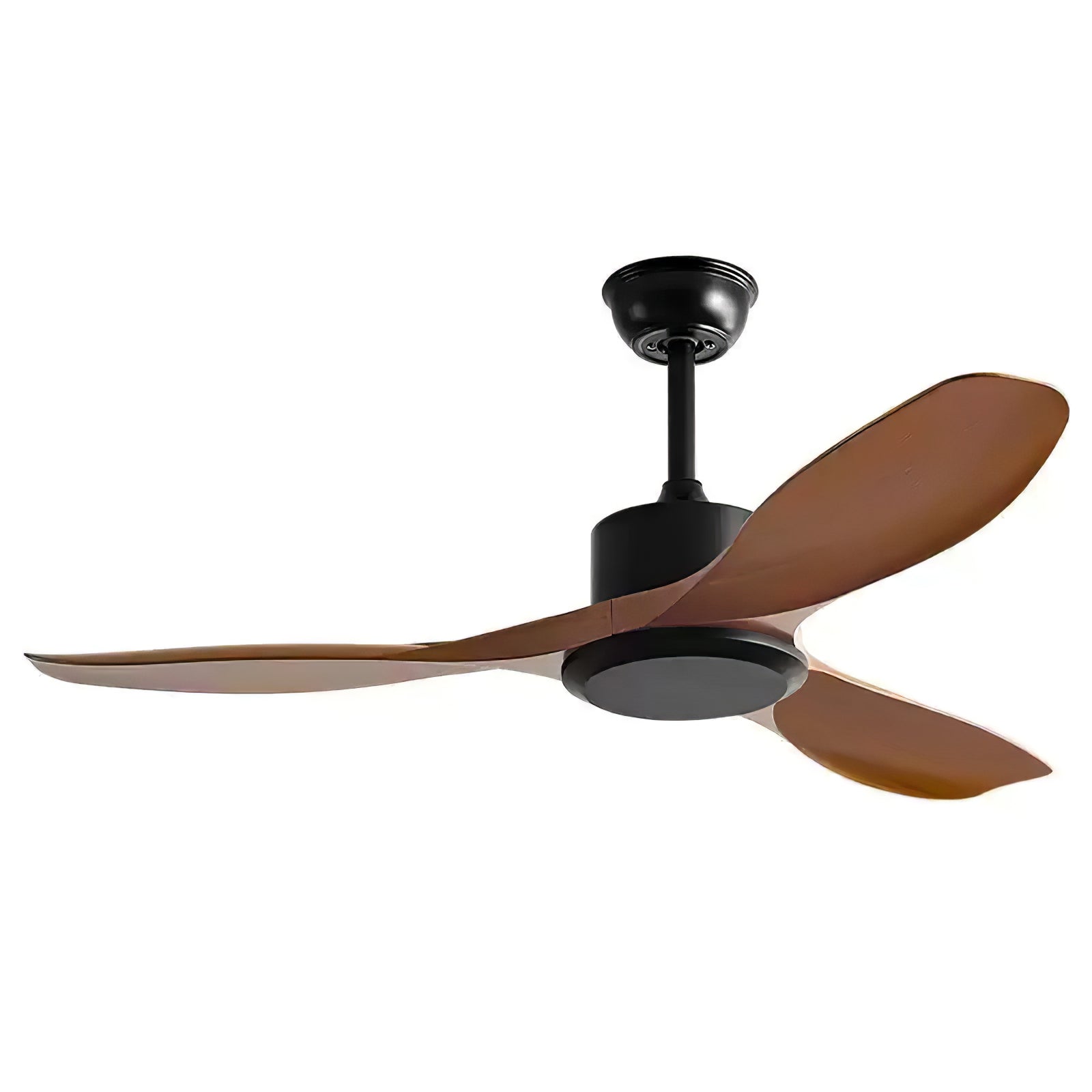 Amelia Ceiling Fan with Light - 52 Inch Modern Flush Mount Indoor Ceiling Fan - Quiet Reversible Motor - 3 Speeds - Remote Control - Perfect for Living Room, Bedroom, and Office