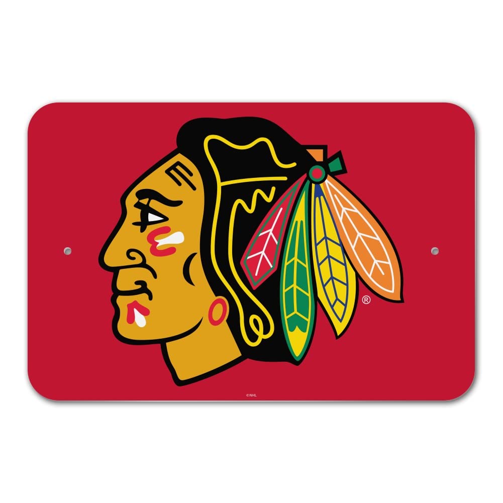 Chicago Blackhawks Logo Wall Decor - Premium NHL Team Metal Sign for Home, Office, Bar & Man Cave - Perfect for Sports Fans & Hockey Lovers