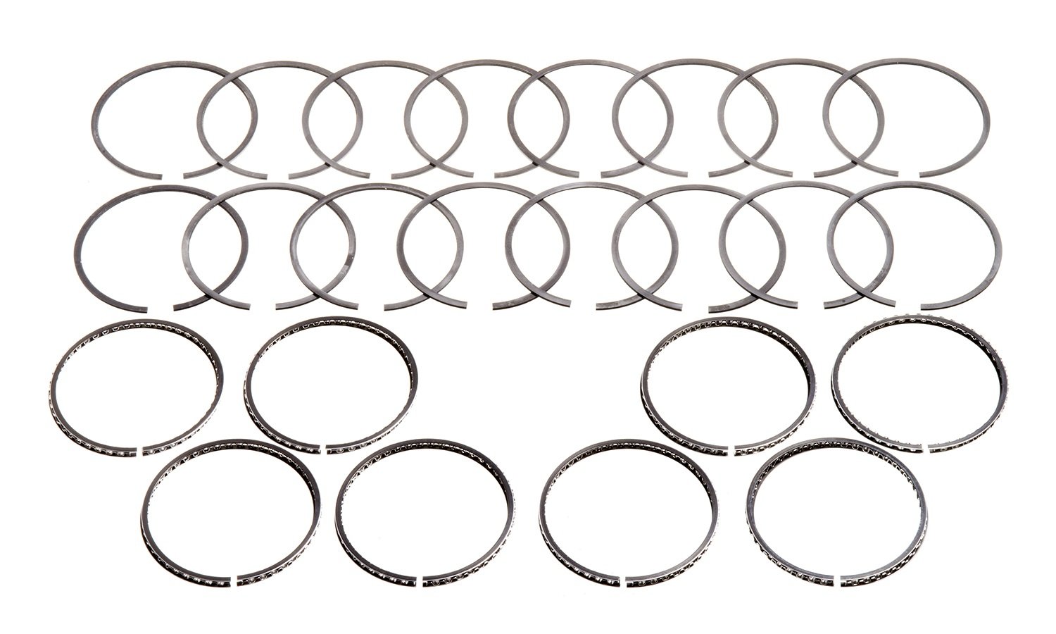 Hastings 2M595060 8-Cylinder Piston Ring Set - High Performance Engine Piston Rings for Ford, Chevy & Dodge - Perfect for Engine Rebuilds & Automotive Repairs