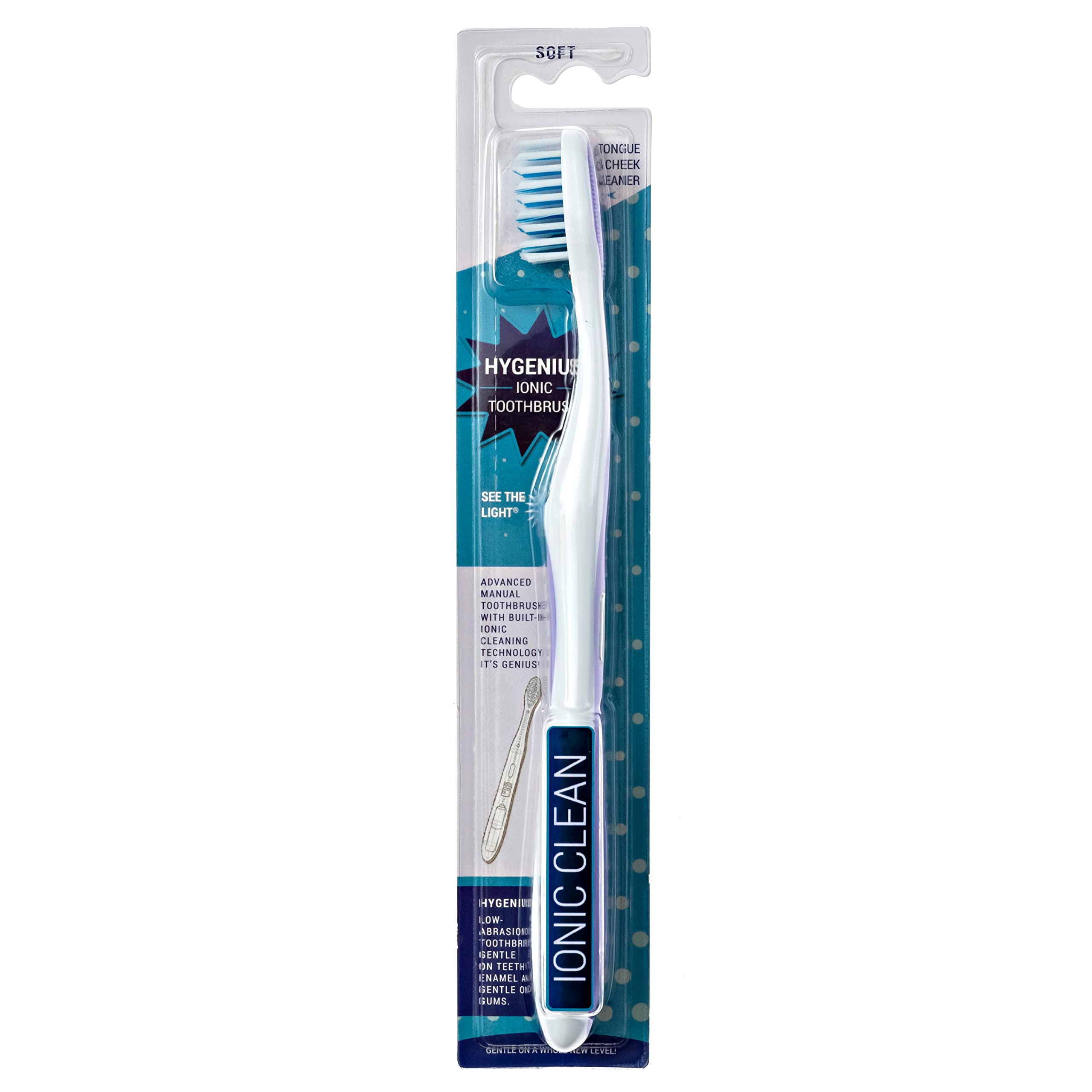 **Ionic Toothbrush for Plaque Removal - Dentist-Approved Electric Toothbrush with Trillion ION Technology for Deep Cleaning - Lavender (Perfect for Travel & Daily Oral Care)**