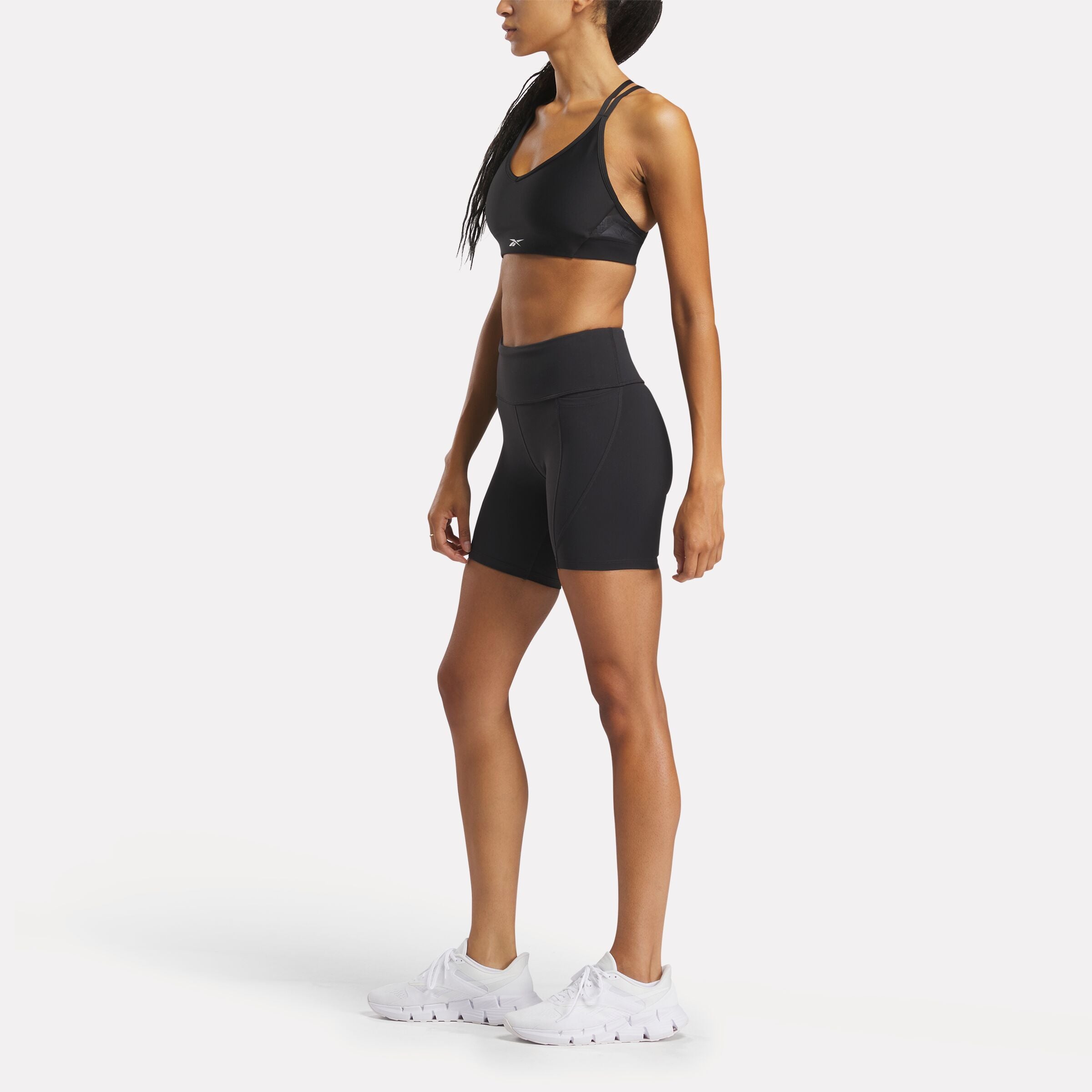 Lux High Rise Bike Shorts for Women - Black Workout Leggings for Cycling, Running & Yoga | Comfortable & Stylish Activewear