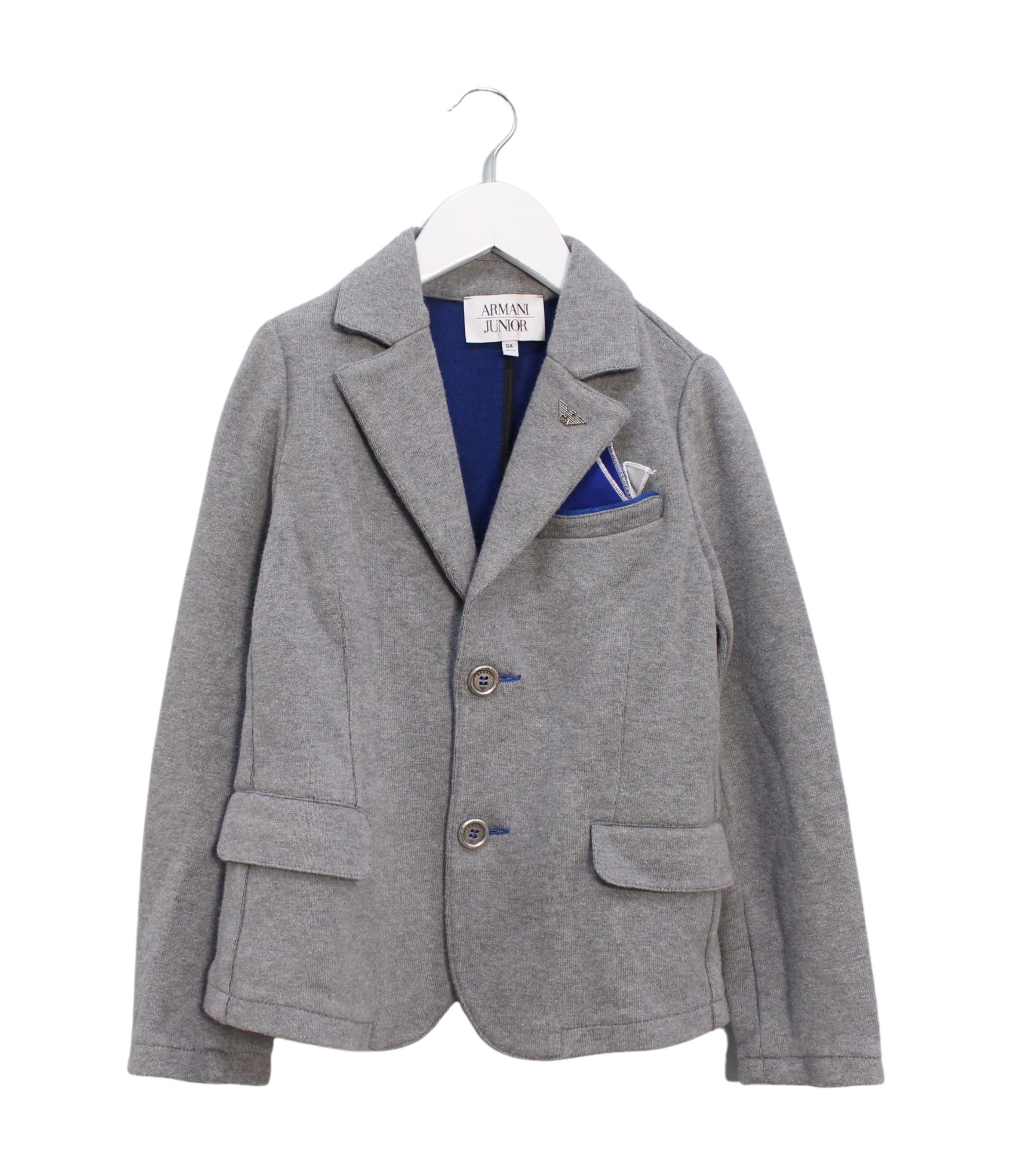 Armani Men's Blazer Jacket - Slim Fit Formal Suit Coat for Business & Evening Events | Premium Quality Wool Blend | Size 8Y