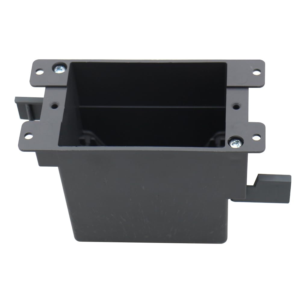 Old Work 1 Gang 14cu Inch Plastic Electrical Box - ETL Listed & Fire Rated for Home Renovation & Wiring Projects (3 Pack)