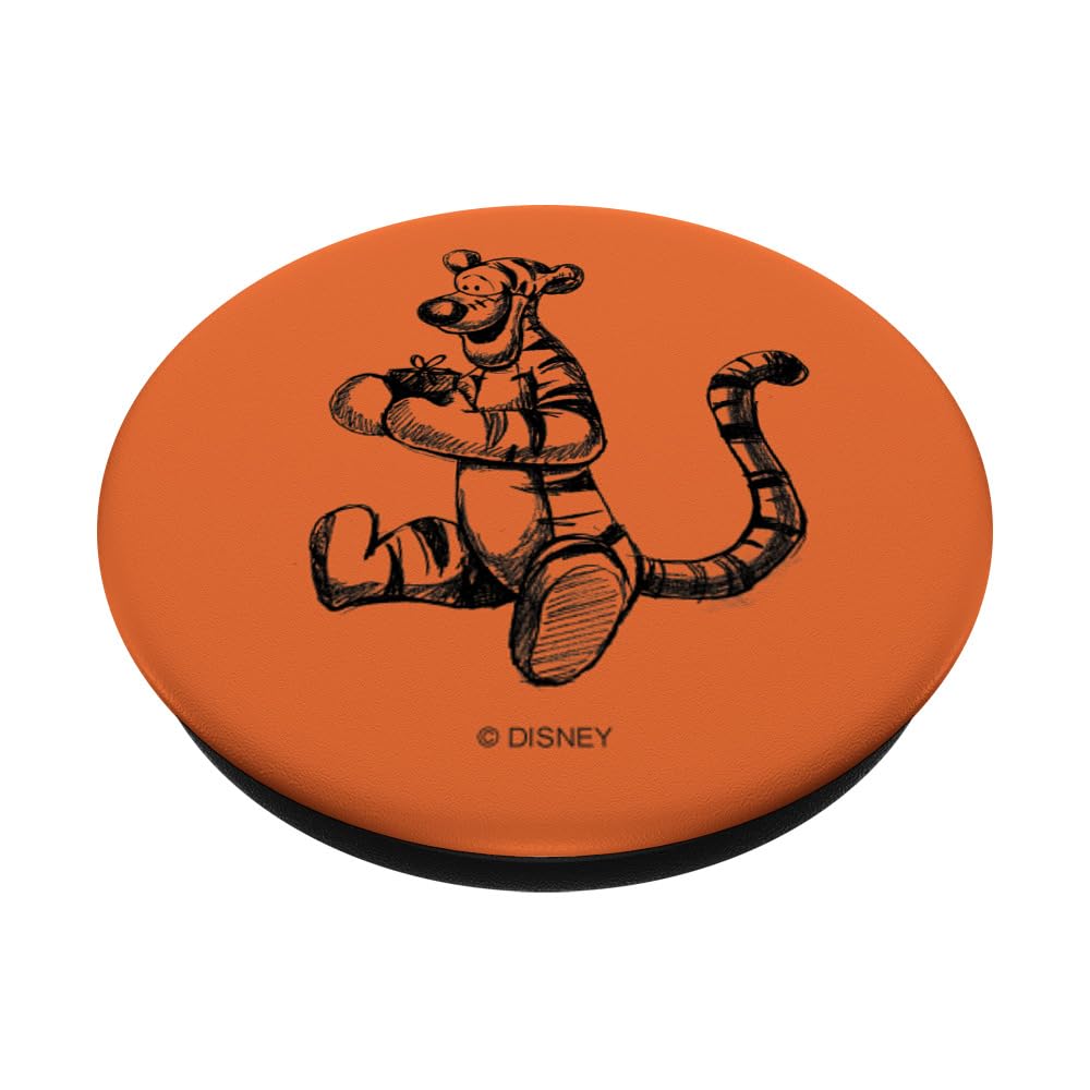 Disney Tiger Sketch PopSocket - Standard PopGrip Phone Grip & Stand for Smartphones - Perfect for Disney Fans, Travel, and Everyday Use