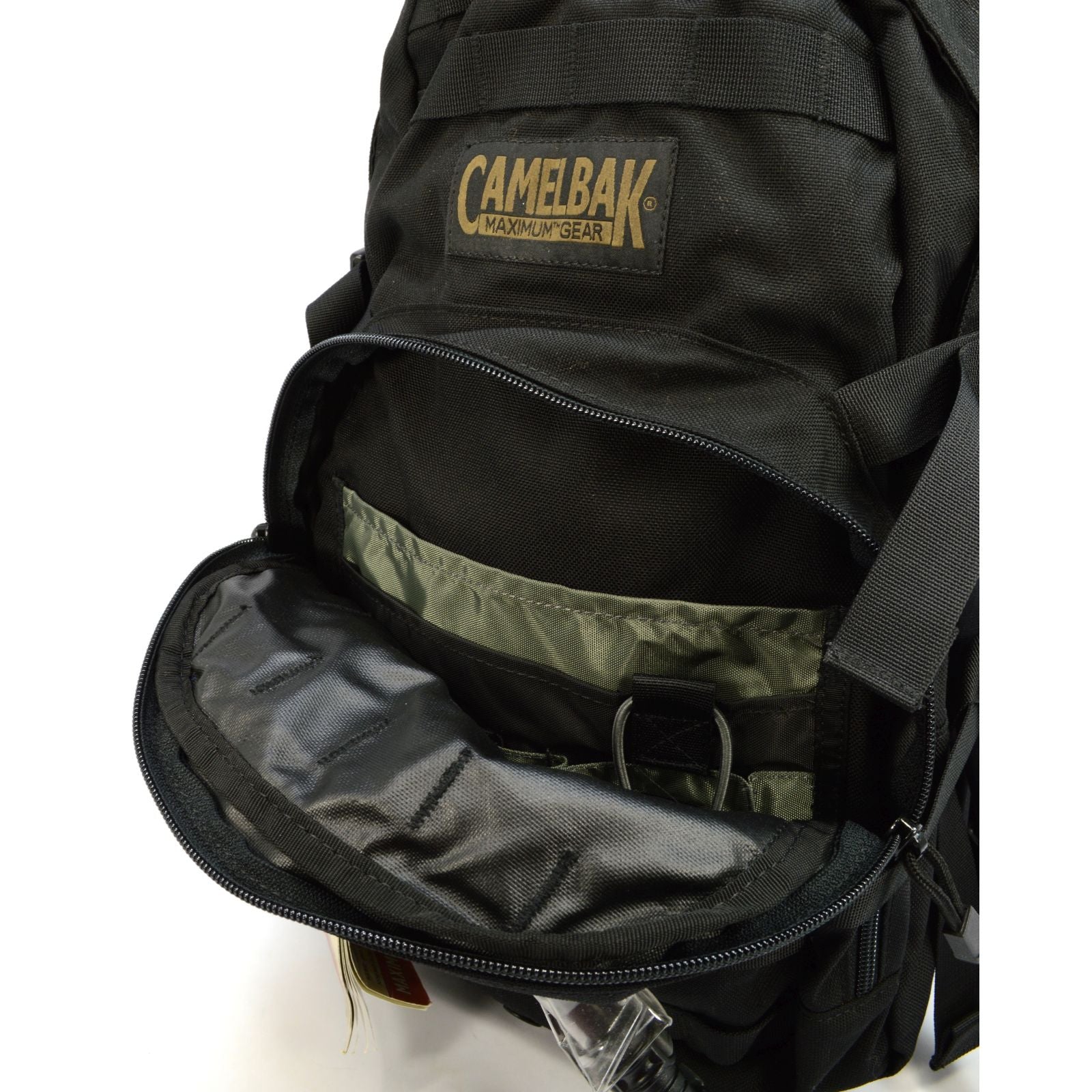 CAMELBAK HAWG 3L/100oz Hydration Pack - 73000 MAXIMUM GEAR HydroLink - Black Tactical Backpack for Hiking, Biking & Outdoor Adventures