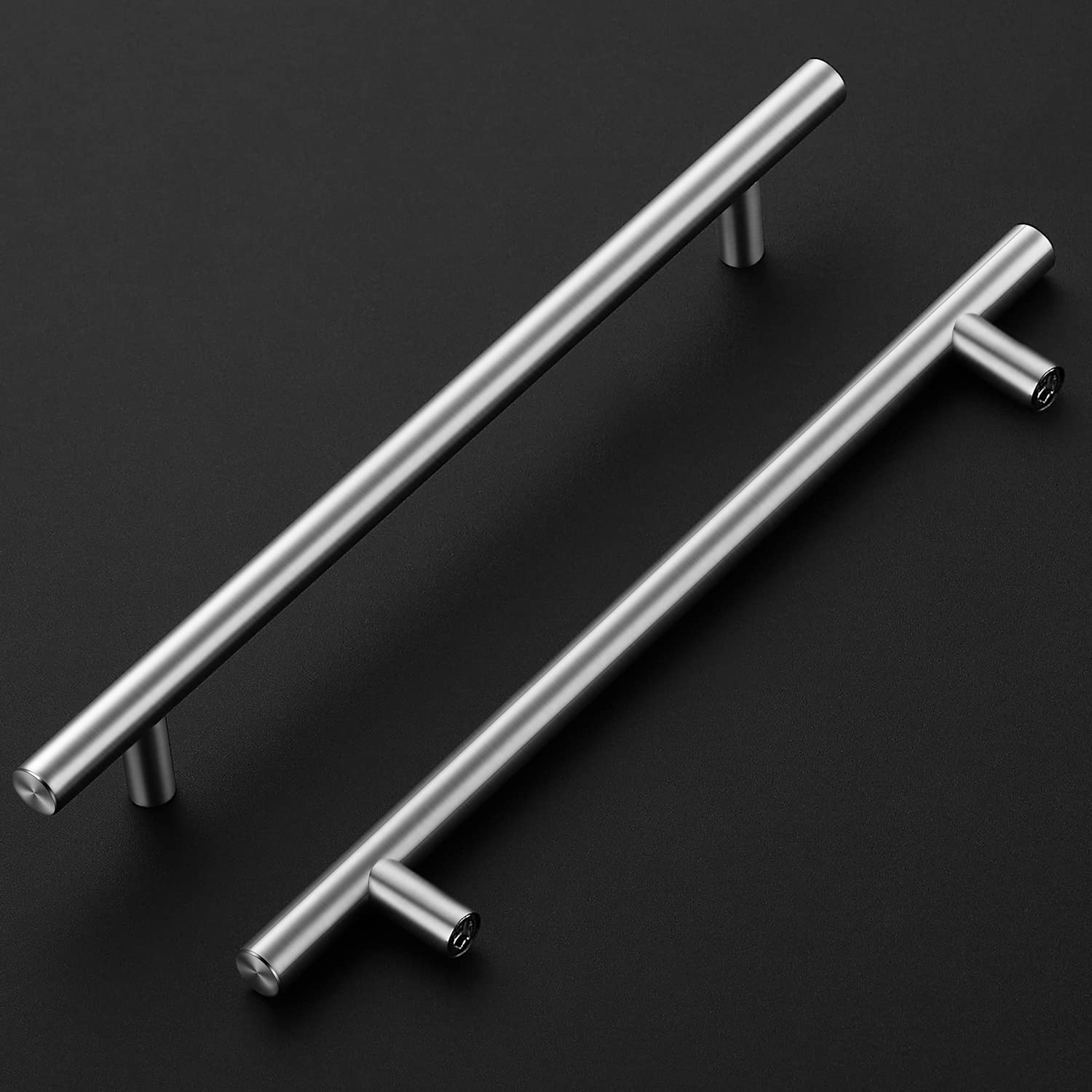 20 Pack 7-1/2 Inch Brushed Nickel Cabinet Handles - Modern Kitchen & Drawer Pulls Hardware for Cabinets, Dressers, Vanities - Durable & Stylish Upgrade for Home Renovation