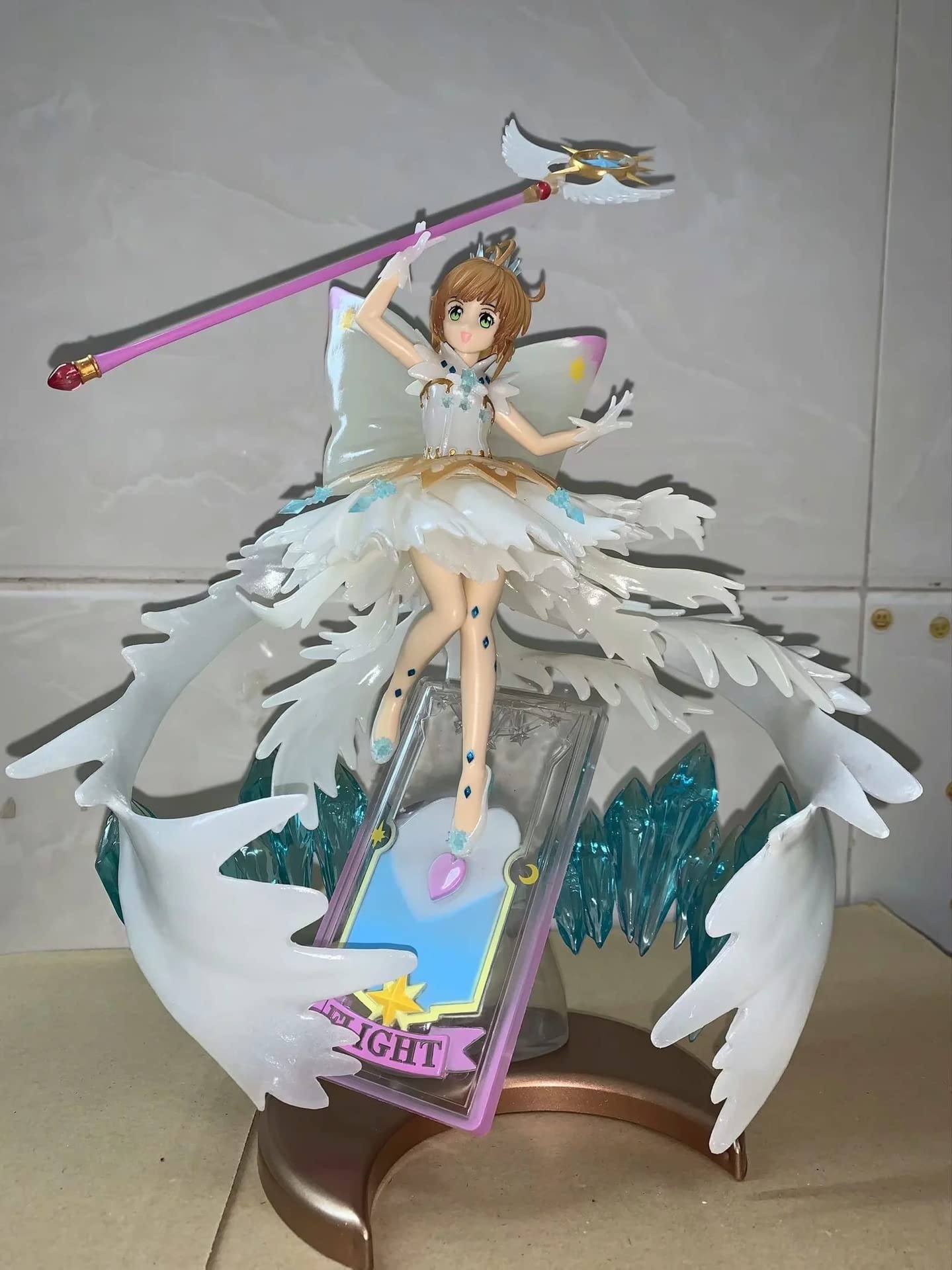 Lyutong Cardcaptor Sakura 1/6 Scale Anime Figure - Kinomoto Sakura PVC Statue, Handmade 3D Model Collectible Toy for Anime Fans | Perfect Desktop Decoration & Gift for Anime Lovers | Great for Display, Cosplay Inspiration, and Anime Collections