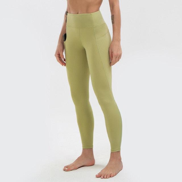 Premium High Waist Yoga Pants with Pockets - Stretchy Workout Leggings for Women - Gym, Running & Lounge Wear