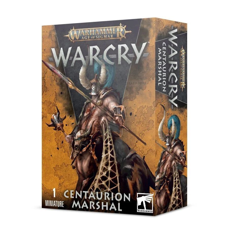 Age of Sigmar Warcry Centaurion Marshal Miniature - Warhammer Fantasy Battle Game Figure for Tabletop Gaming & Collectors