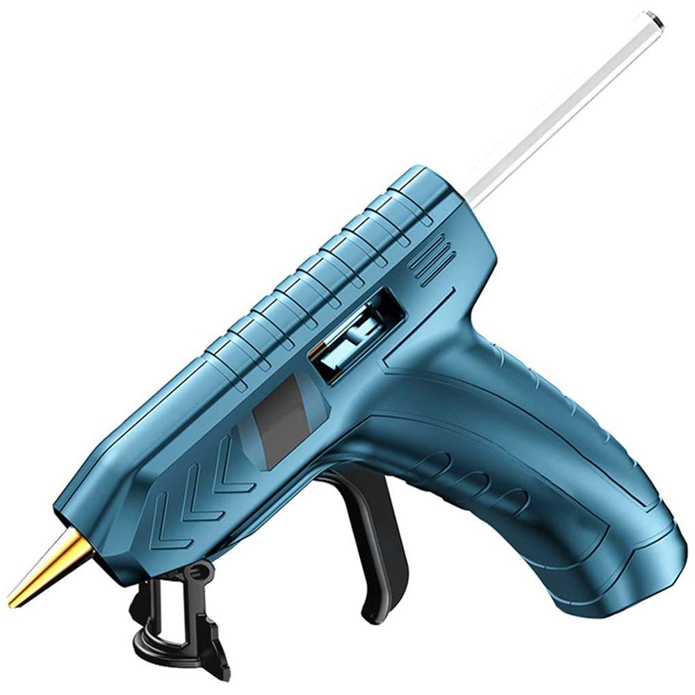 HJJ Cordless DIY Hot Melt Glue Gun Kit - Lithium-ion Wireless Glue Gun with 20 Glue Sticks, USB Rechargeable for Crafts, Home Repairs, Christmas Decorations, Gift Wrapping & DIY Projects | Perfect for Arts & Crafts, Scrapbooking, Holiday Decorations and Small Household Fixes