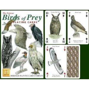 Heritage Playing Cards - Birds of Prey Deck | Premium Collectible Playing Cards for Poker, Magic Tricks & Card Games | Perfect for Gifts, Game Nights & Collectors