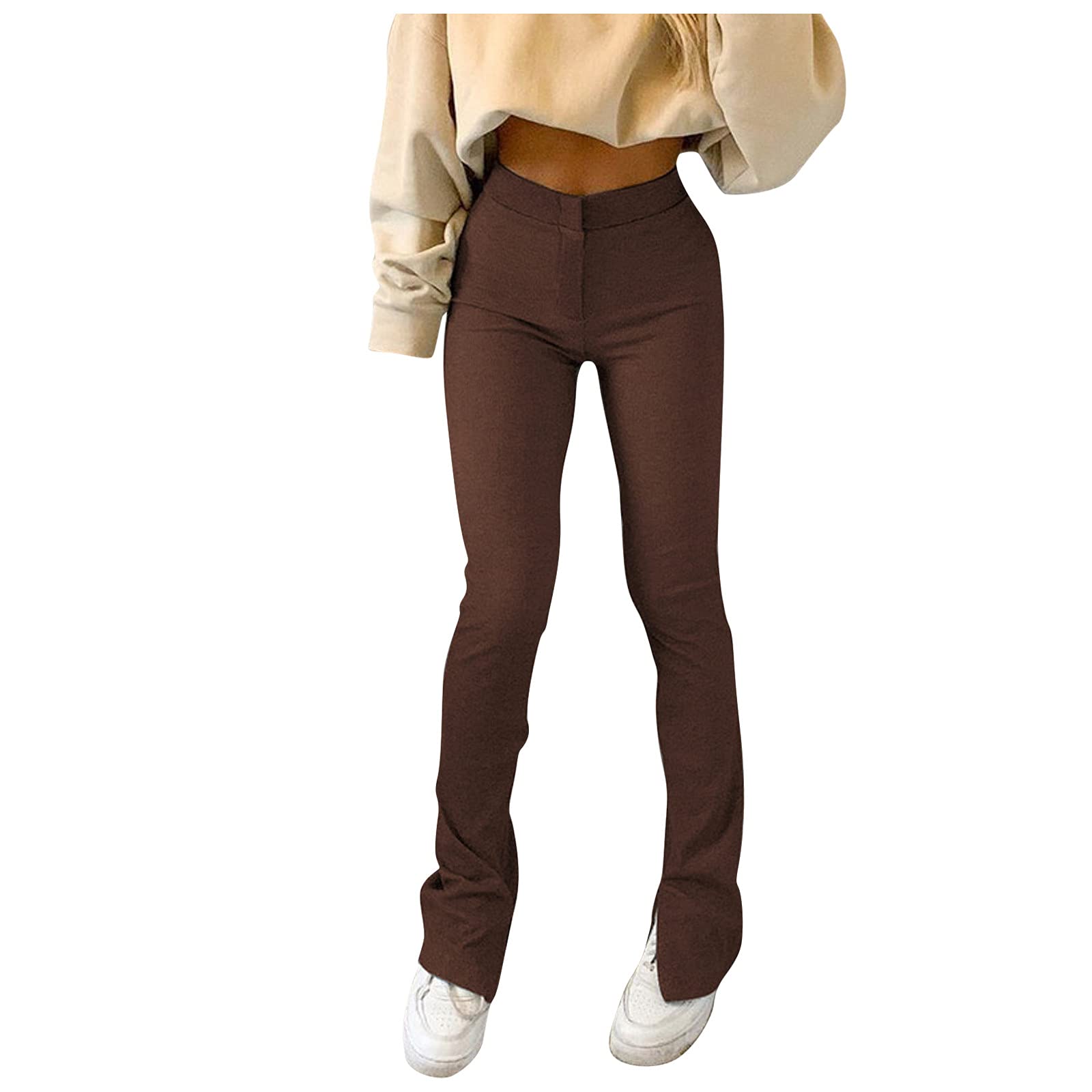 Xiloccer Women's Casual Beach Capris & Cropped Pants - Flared Yoga Lounge Sweatpants for Streetwear, Travel & Relaxation