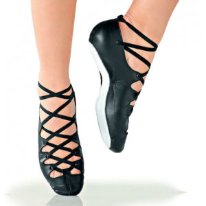 So Danca Girls' Traditional Highland Ghillie Dance Shoes - Comfortable & Lightweight for Irish Step Dancing, Ballet, and Performance