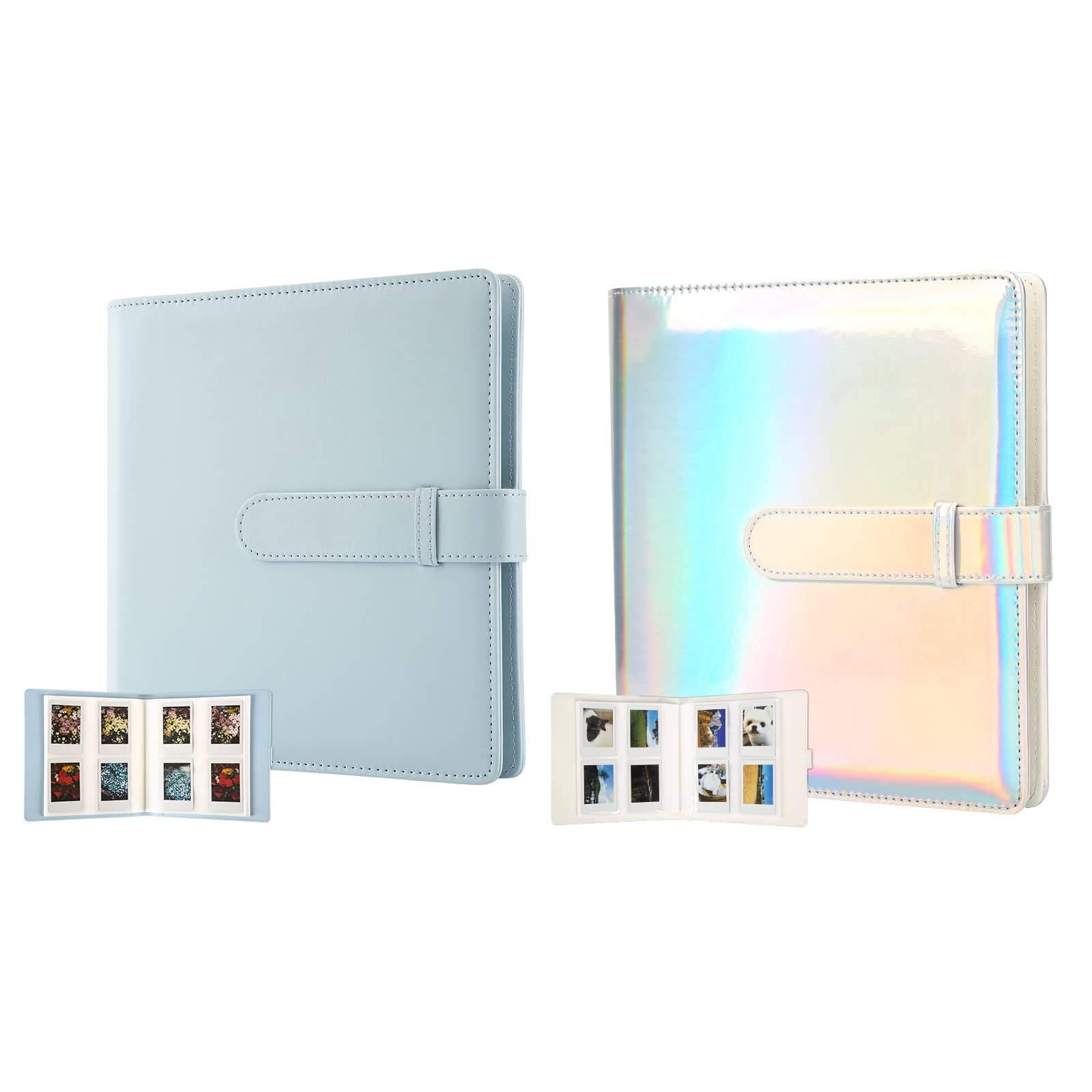 2-Pack 256-Pocket Photo Album for Fujifilm Instax Mini LiPlay 11/90/70/50S/26/25/9/8+/8/7S & Mini Link SP-1 Printer - Compatible with Polaroid Snap/SnapTouch/PIC-300/Z2300/Mint Zip Instant Cameras - Perfect for Travel, Parties, and Memory Keeping