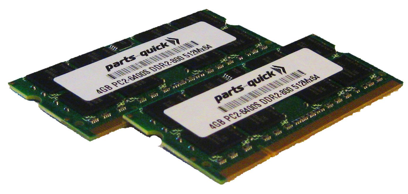 8GB (2x4GB) DDR2 PC2-6400 800MHz 200-Pin SODIMM Laptop RAM Memory Upgrade for HP Pavilion dv7 1200/1400 Series Notebooks - Compatible with HP Entertainment Laptops, Gaming & Business Use (PARTS-QUICK Brand)