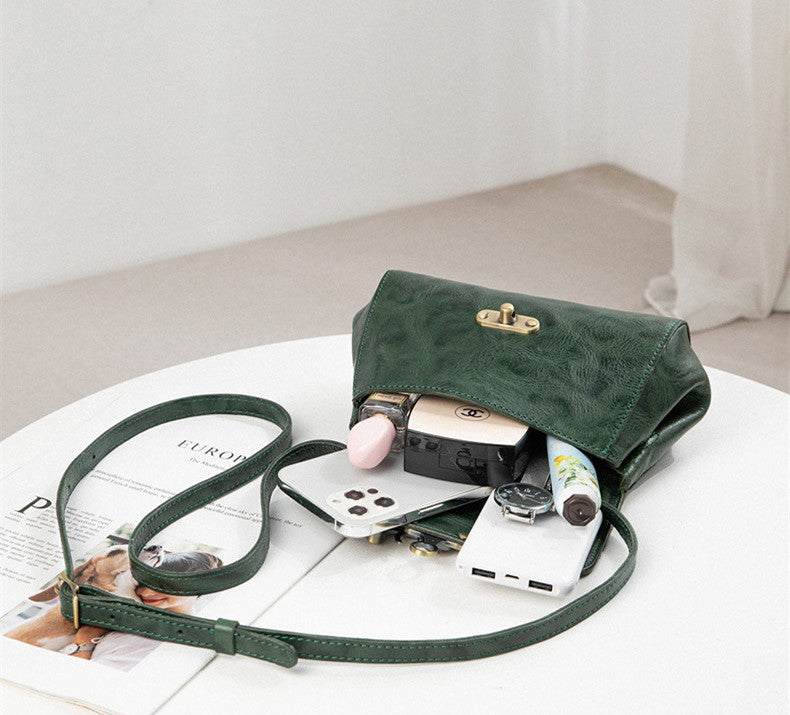 Authentic Italian Leather Crossbody Bag for Women - Stylish & Durable Handbag for Travel, Work & Everyday Use
