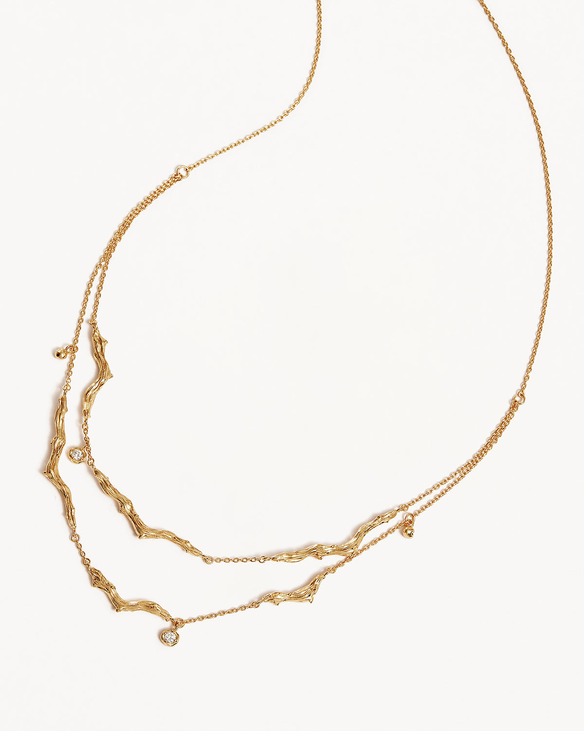 18K Gold Vermeil Drift Layered Choker Necklace - Elegant Layered Gold Choker for Women, Perfect for Parties, Weddings & Everyday Wear