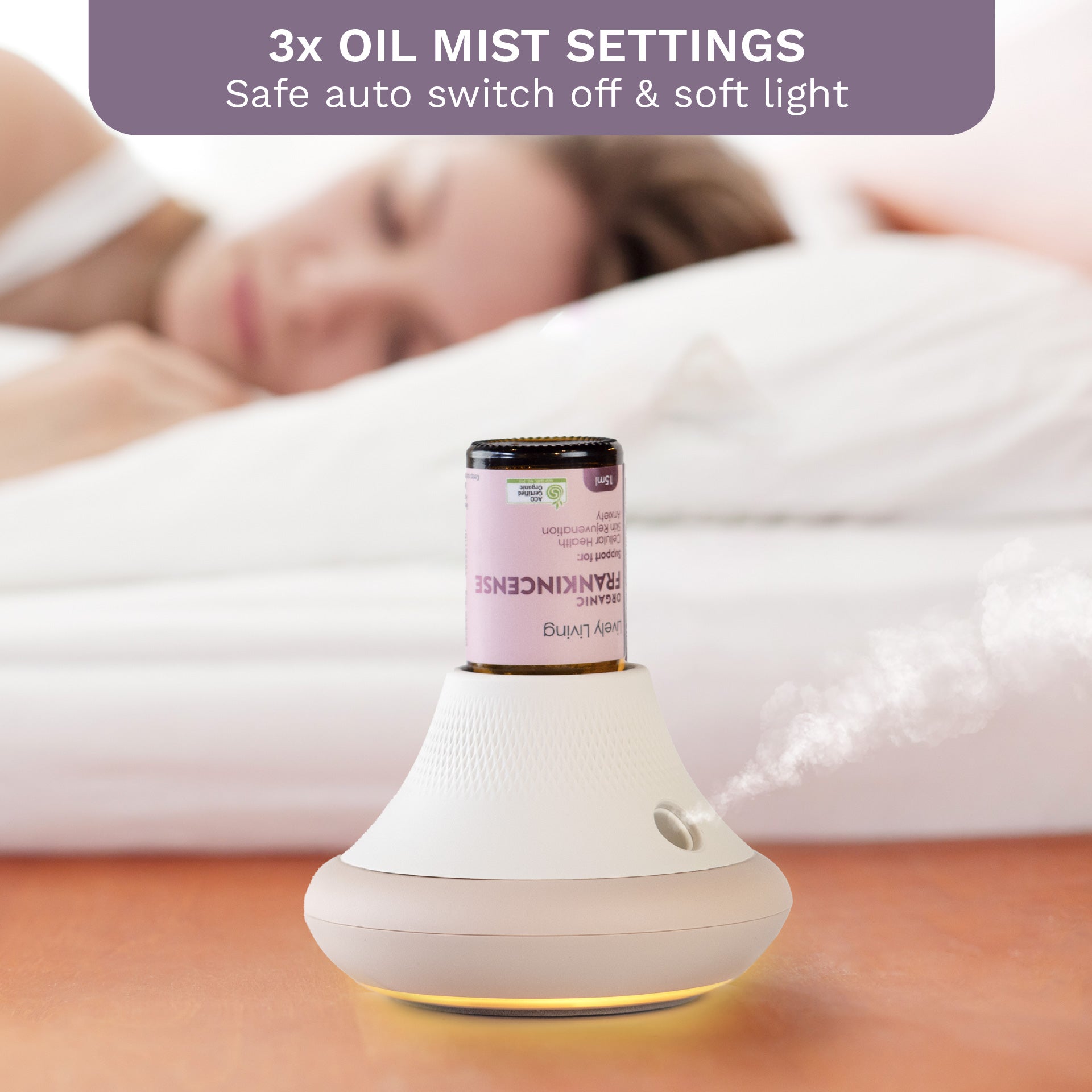 Premium Aroma Essential Oil Diffuser - Waterless Ultrasonic Cool Mist Humidifier for Home, Office, Yoga & Spa Relaxation