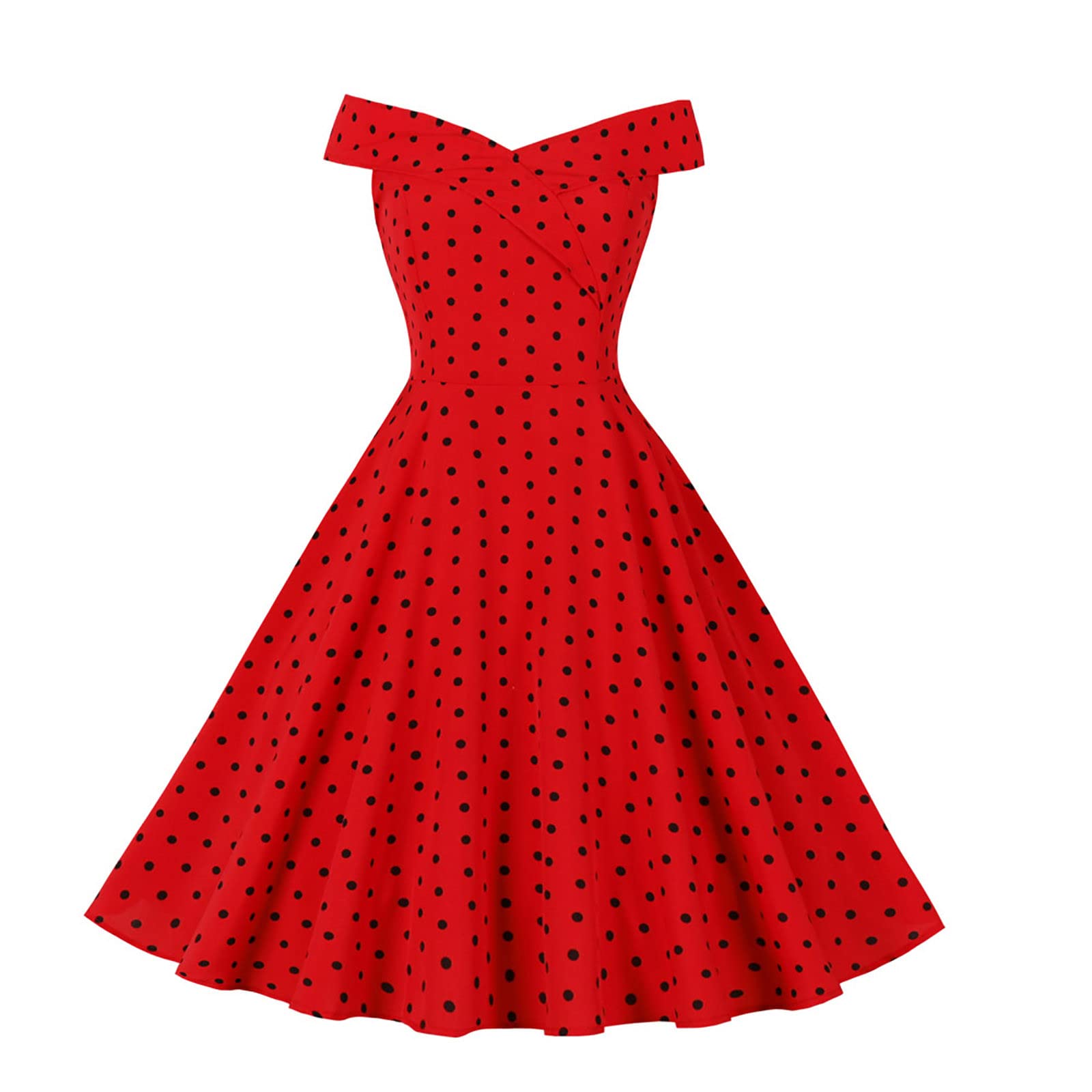Vintage 1950s Tea Dresses for Women - Retro Rockabilly Floral Print Swing Dress - Cocktail Party & Special Occasion Wear - Perfect for Weddings, Dances & Vintage Fashion Events