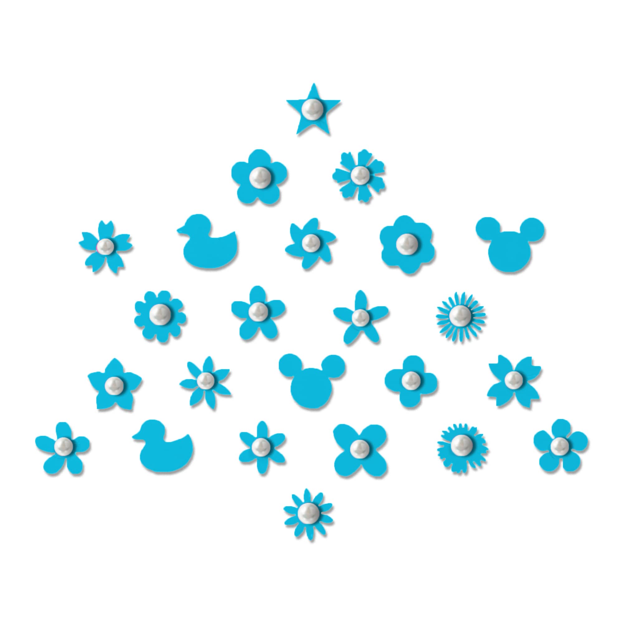 Comet Busters Cute Bindi Stickers for Kids & Girls - 6mm Face Decoration Stickers (BBO001-2, BBO032) - Perfect for Birthday Parties, Festivals & Costume Events