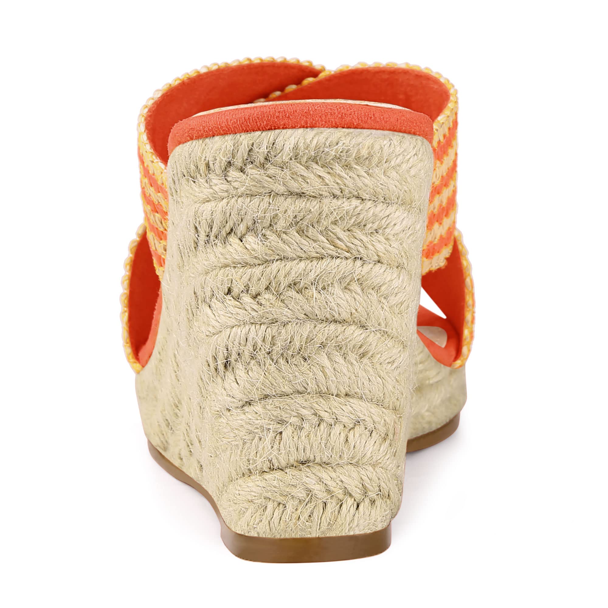 Allegra K Women's Espadrilles Wedge Sandals - Comfortable Slide Wedges for Summer, Beach & Casual Outfits | Breathable & Stylish Footwear