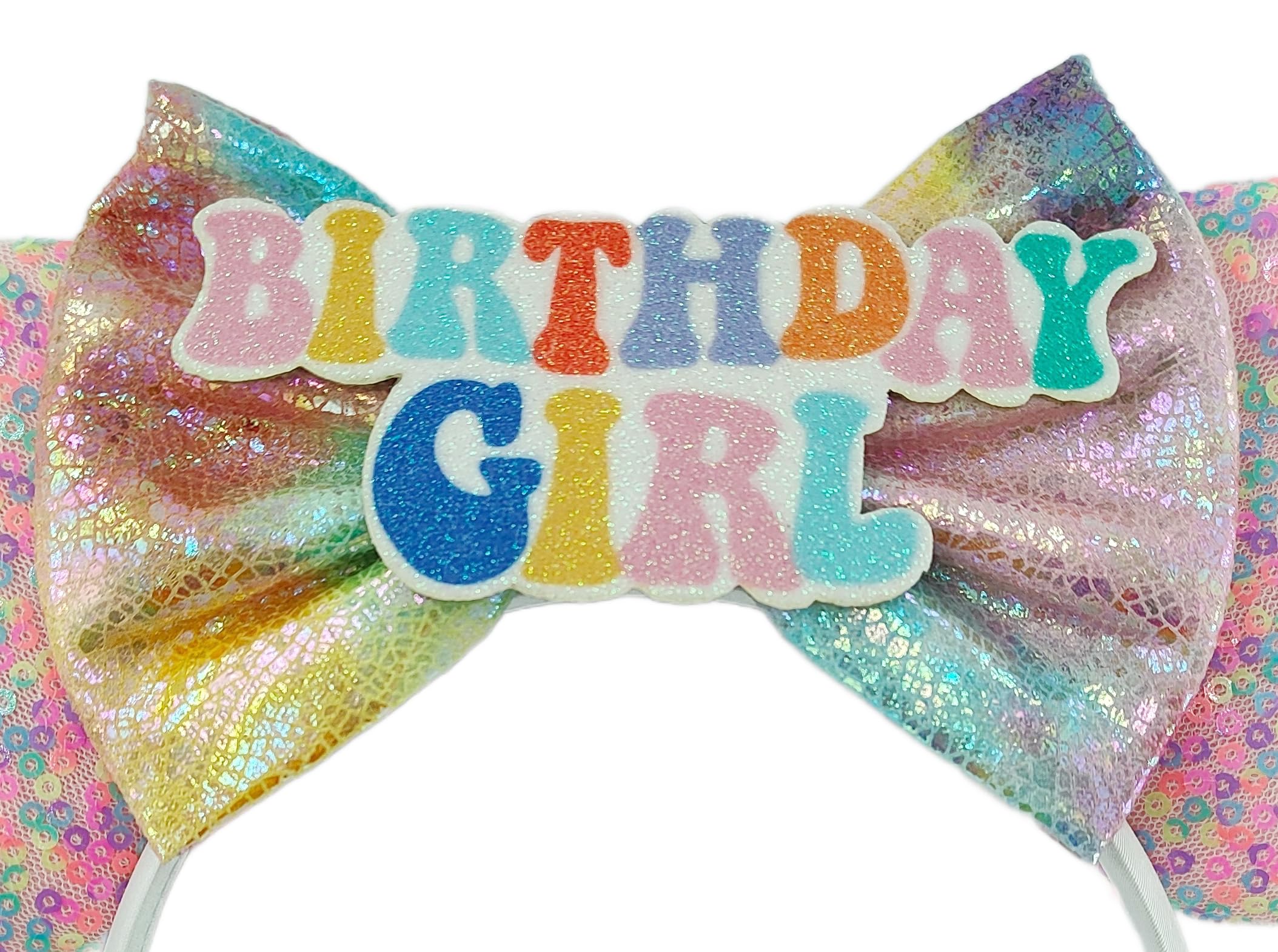 Sparkling Mouse Ears Birthday Headband with Shiny Sequins & Diamond Decor - Costume Cosplay Accessory for Girls & Women | Perfect for Disney Parties, Birthday Celebrations & Themed Events (BR-5)