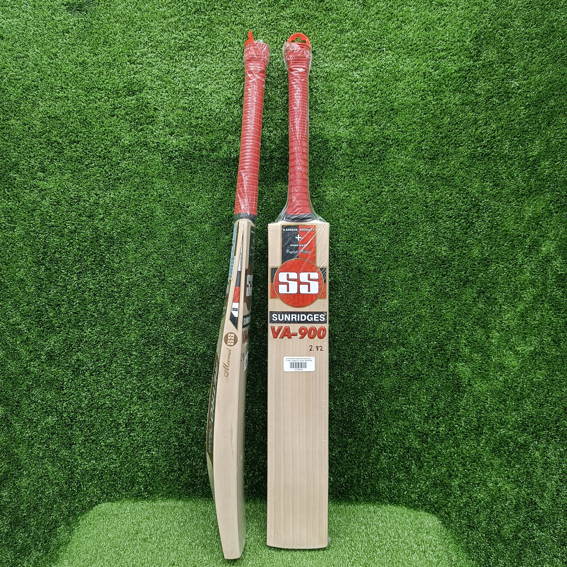 Premium SS VA 900 Retro Classic Elite English Willow Cricket Bat - Professional Grade for Matches & Training - Perfect for Cricket Enthusiasts & Club Players