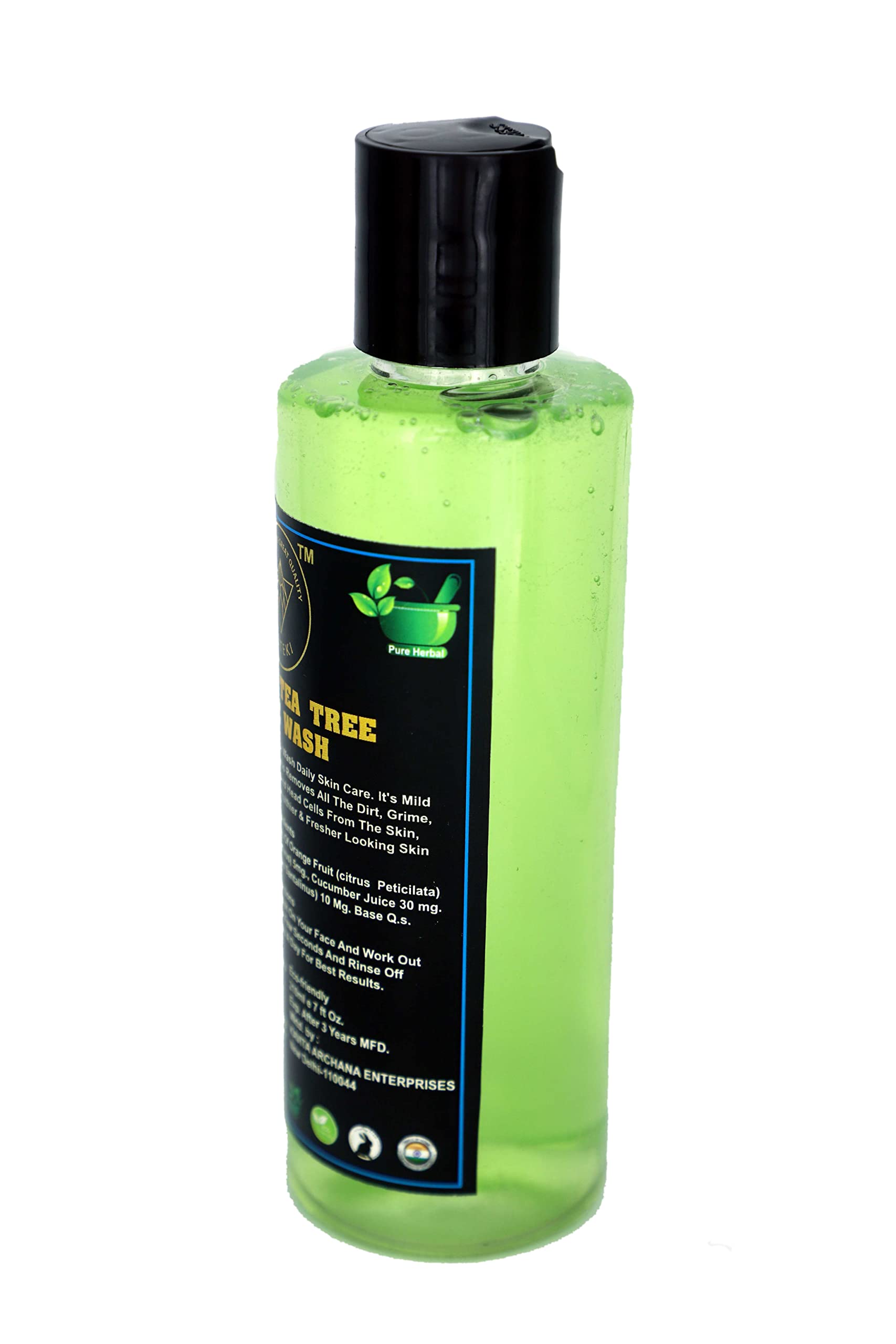 SUTEKI Herbal Tea Tree Natural Face Wash for Acne & Pimples - 630ml (Pack of 3) | Deep Cleansing & Oil Control for Oily & Acne-Prone Skin | Daily Skincare Routine for Clear & Healthy Complexion