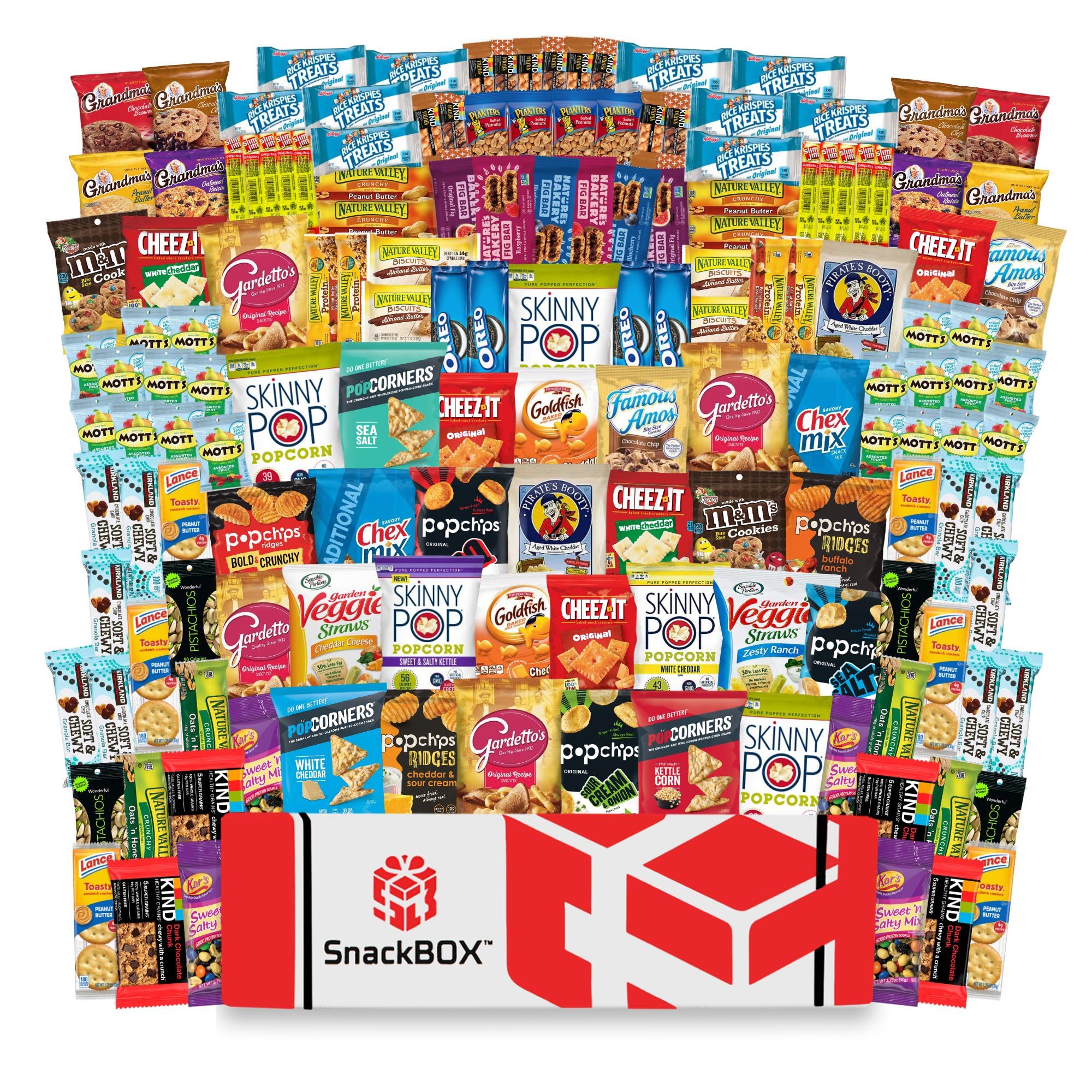 150 Count Snack Box Variety Pack - Office Breakroom & Care Package for Teachers, Students, College, Military | Perfect for Back to School, Date Night, Birthday Gifts & Gift Baskets | Includes Chips & Assorted Snacks for Work, School & Special Occasions