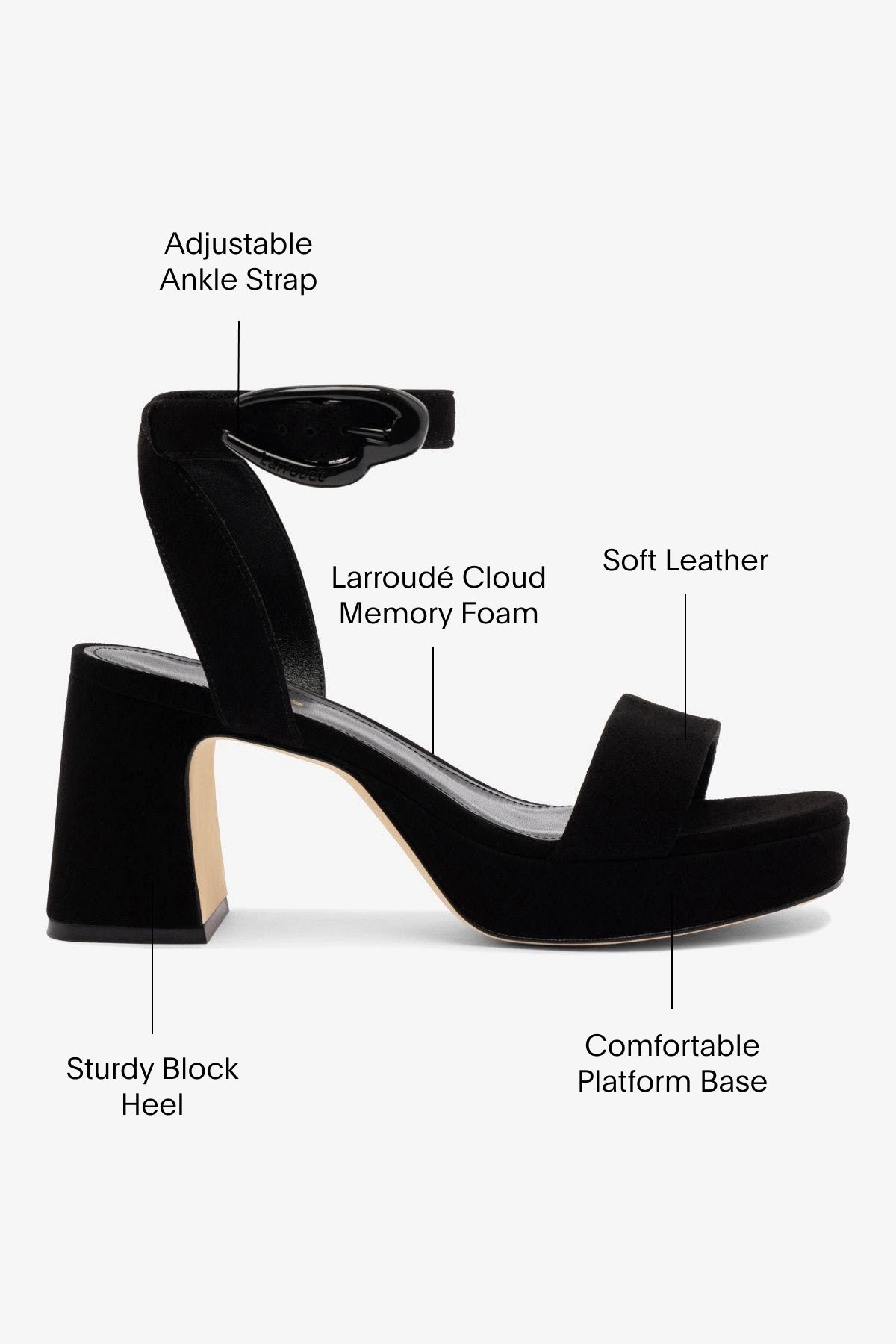 Dolly Verona Low Sandal - Black Suede Women's Casual Shoes for Summer, Walking & Outdoor Activities
