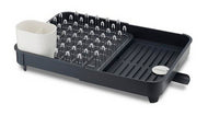 Stainless Steel Extendable Dish Rack - Adjustable Kitchen Counter Drying Rack for Plates, Bowls & Utensils - Space Saving Solution for Small Kitchens & Apartments - Perfect for Dishwashing, Drying & Organizing