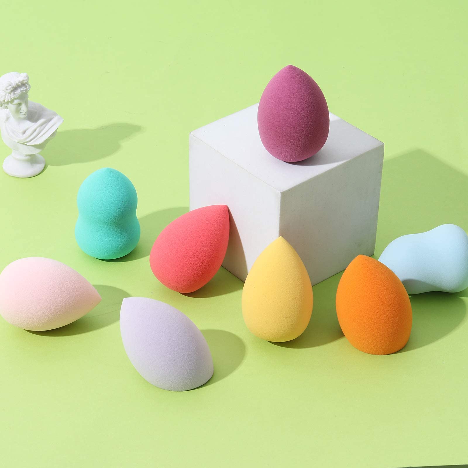 8 PCS Makeup Sponge Set - Latex-Free Vegan Beauty Blenders for Foundation, Powder & Cream | Professional Cosmetic Sponges for Flawless Makeup Application | Perfect for Daily Use, Travel & Professional Makeup Artists