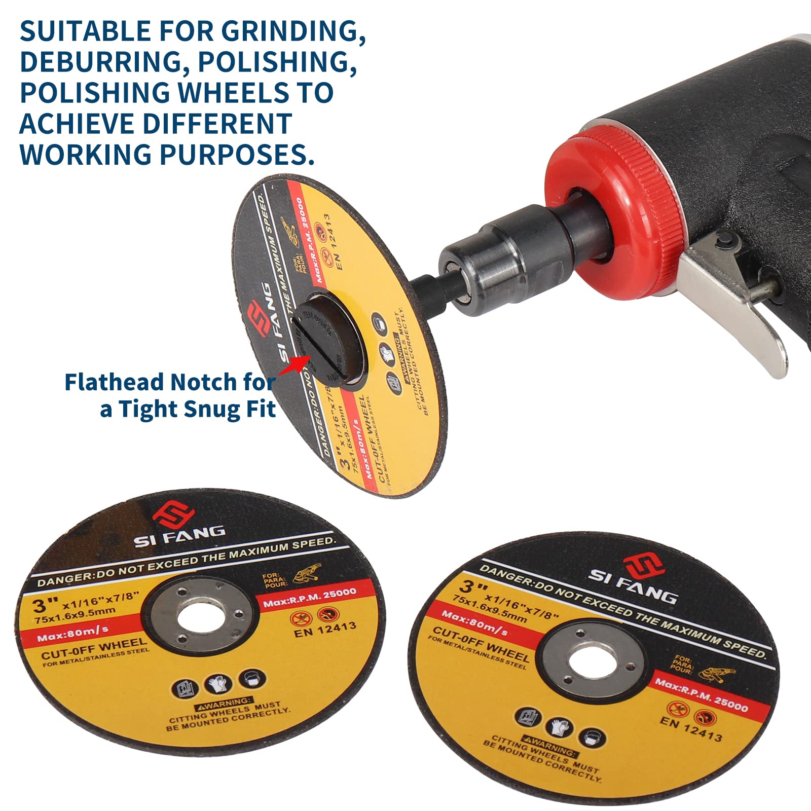4 Pack Mounting Mandrel Adapter - 3/8