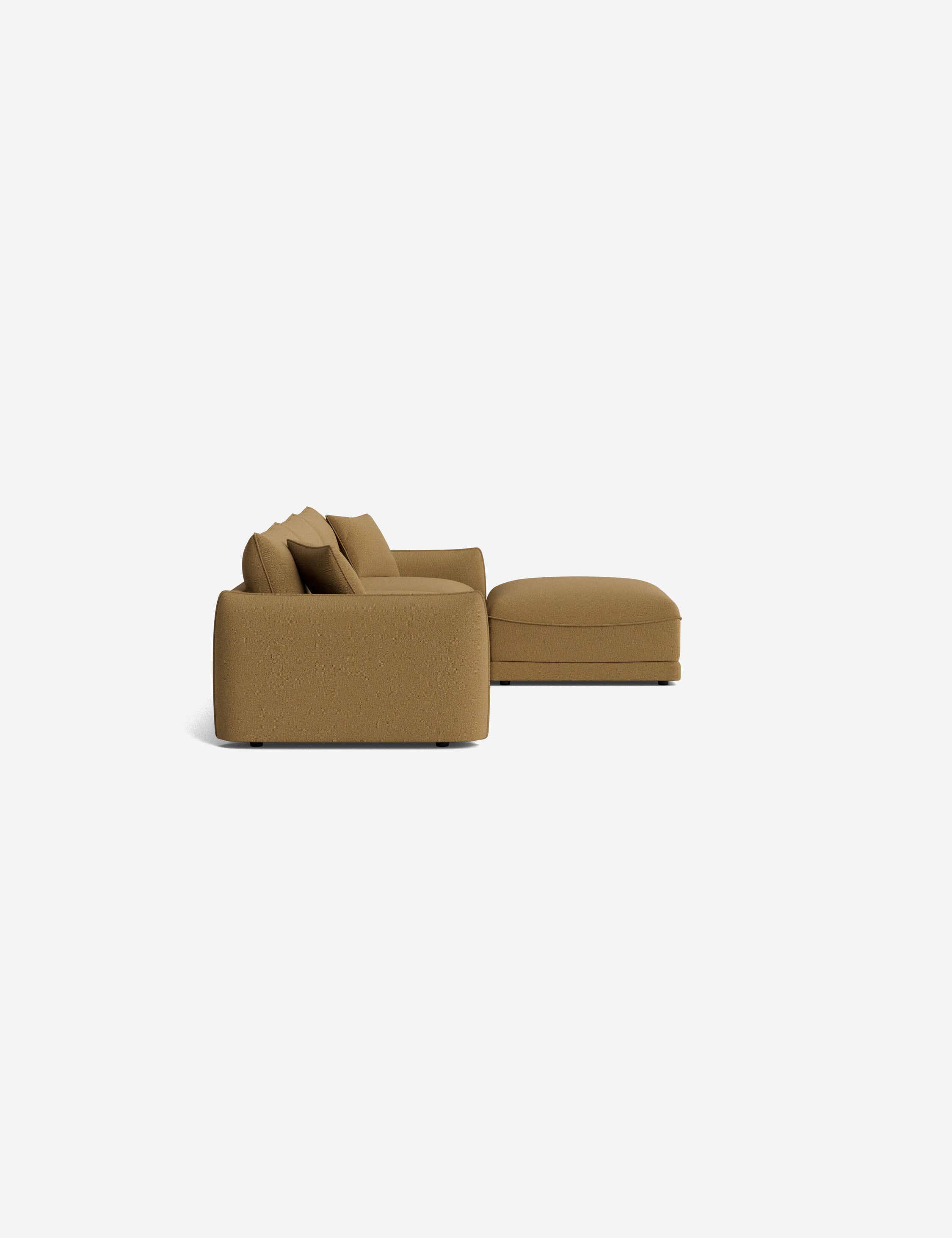 Balmer Sectional Sofa with Ottoman - Modern L-Shaped Couch Set for Living Room, Family Room & Lounge | Comfortable & Stylish Home Furniture