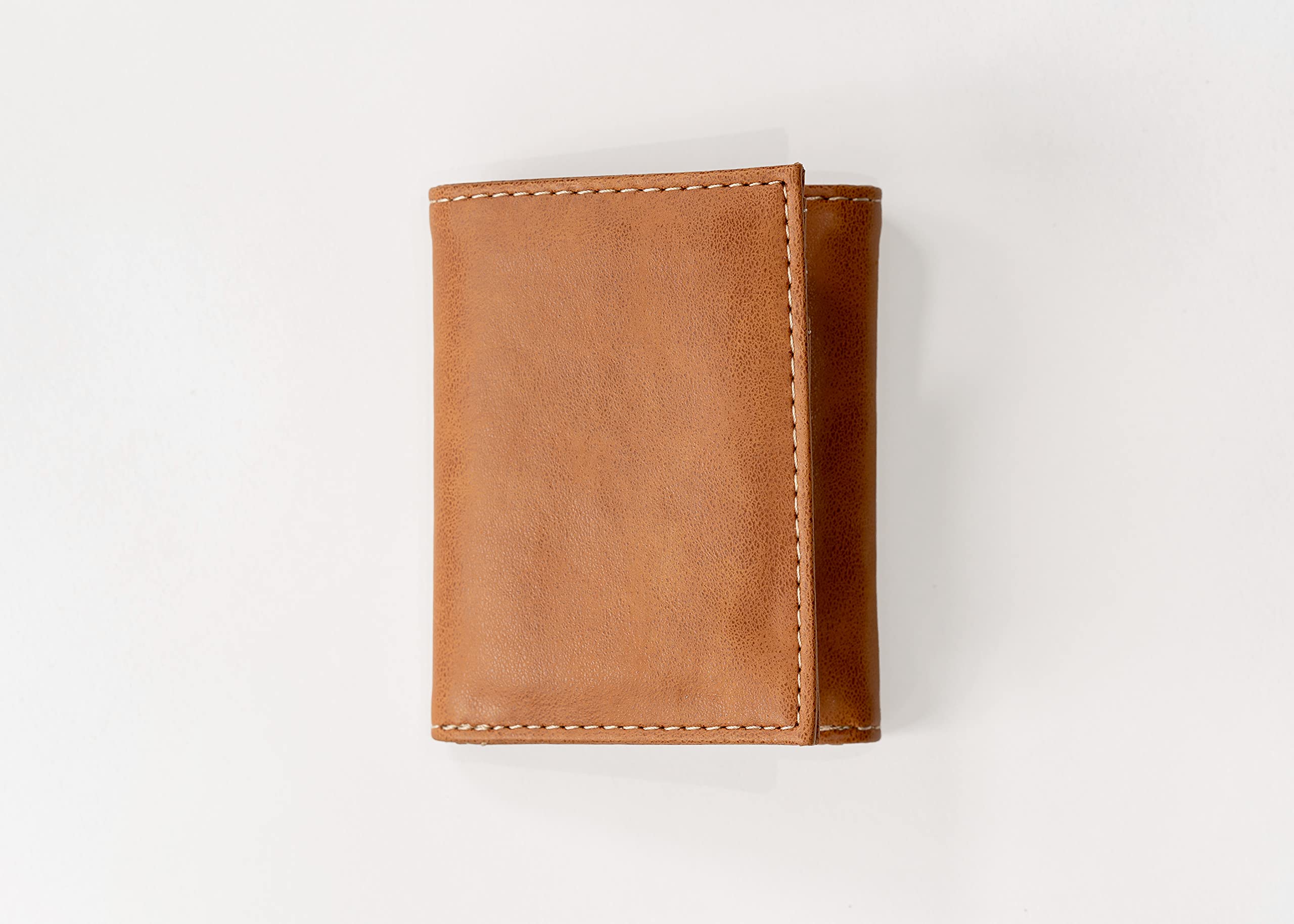 Custom NCAA Texas-San Antonio Roadrunners Brown Laser Engraved Slim Tri-Fold Wallet - Personalized College Football Fan Gift for Men - Perfect for Game Day & Everyday Use