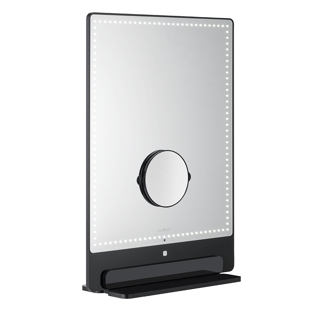 Riki Tall Vanity Mirror with Super Powerful Daylight LEDs - Perfect for Makeup, Skincare & Grooming at Home or Salon