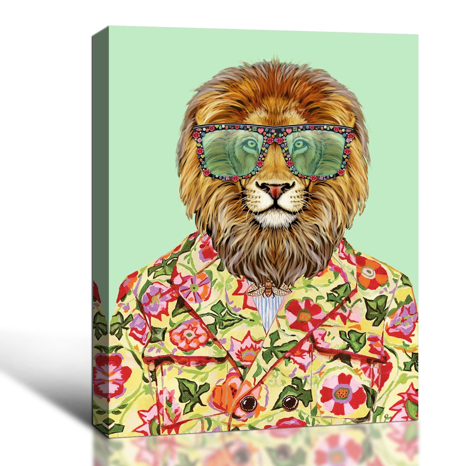 Modern Lion Canvas Wall Art - 12