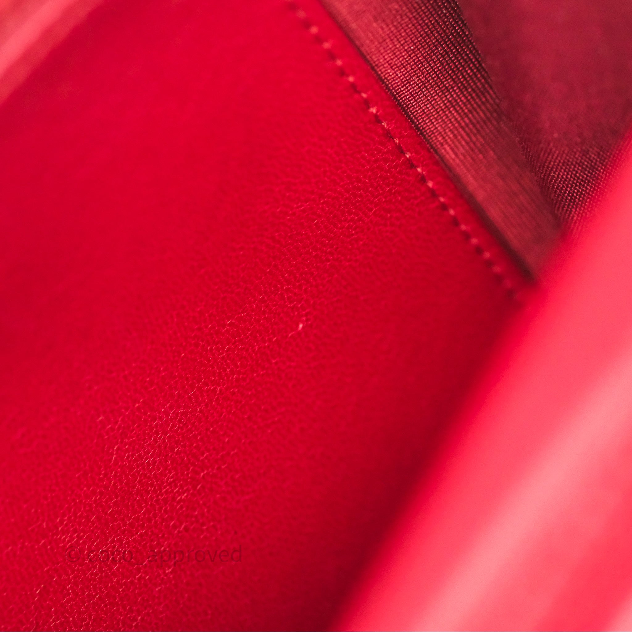 Chanel Boy Wallet on Chain WOC Red Lambskin Ruthenium Hardware - Luxury Crossbody Bag for Women, Perfect for Parties, Date Nights & Evening Events