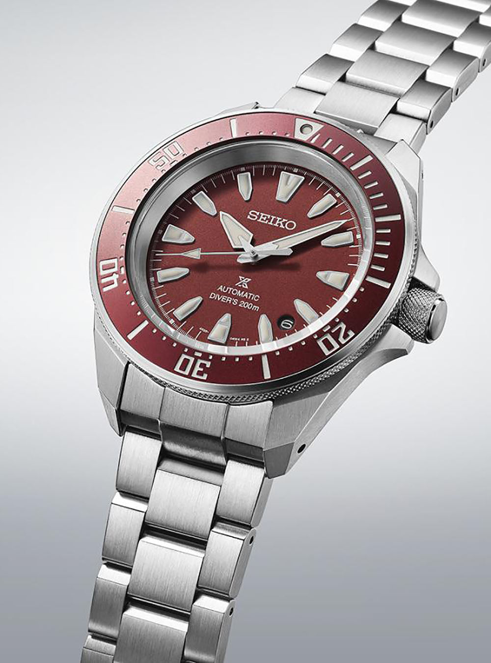 SEIKO PROSPEX SAMURAI Automatic Diver's Watch SBDY129 / SRPL11 - 200m Water Resistant, Made in Japan - Perfect for Scuba Diving, Snorkeling & Water Sports