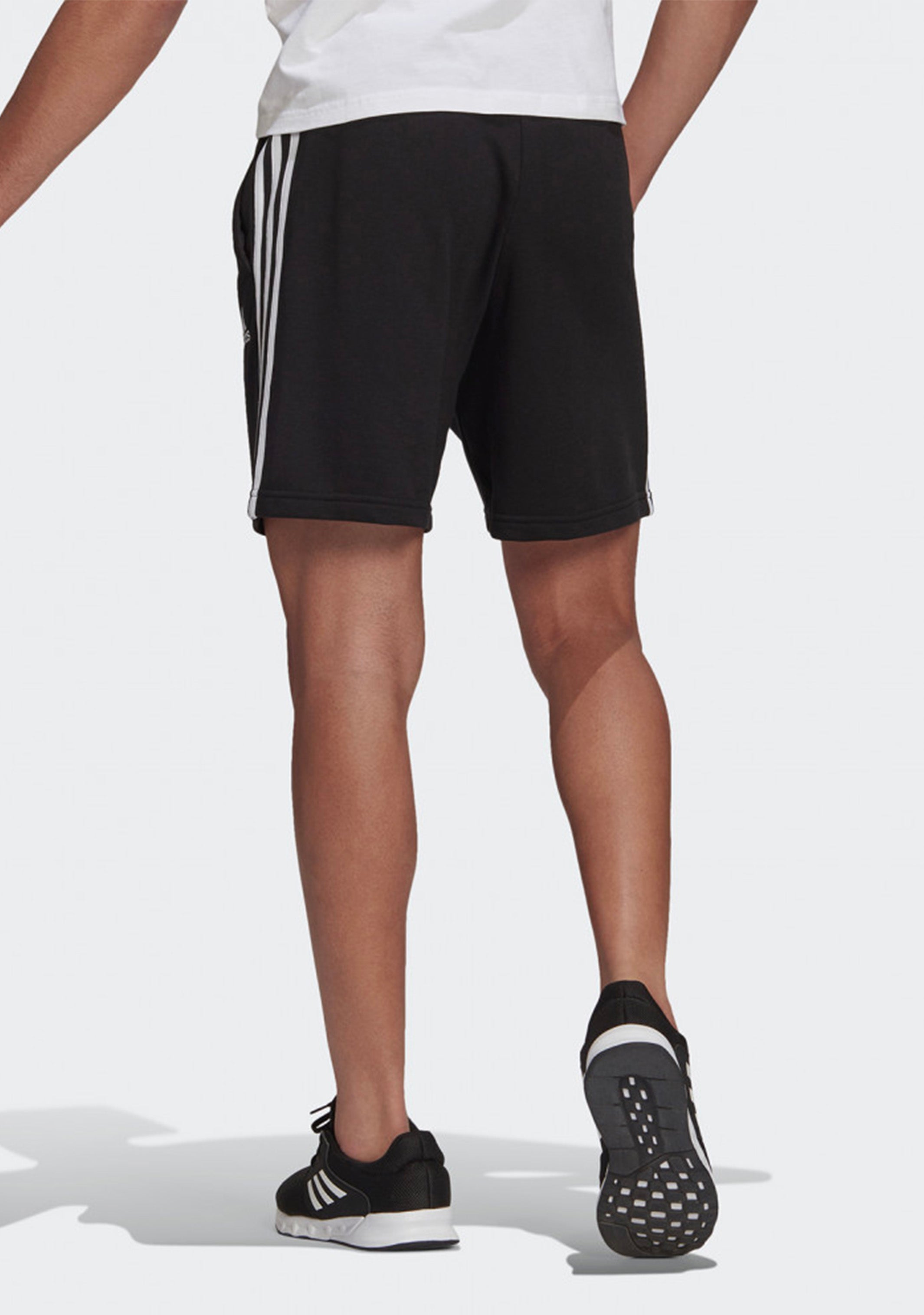 Adidas Men's Essentials French Terry 3-Stripes Athletic Shorts - Gym, Running, Casual Wear & Lounge Comfort