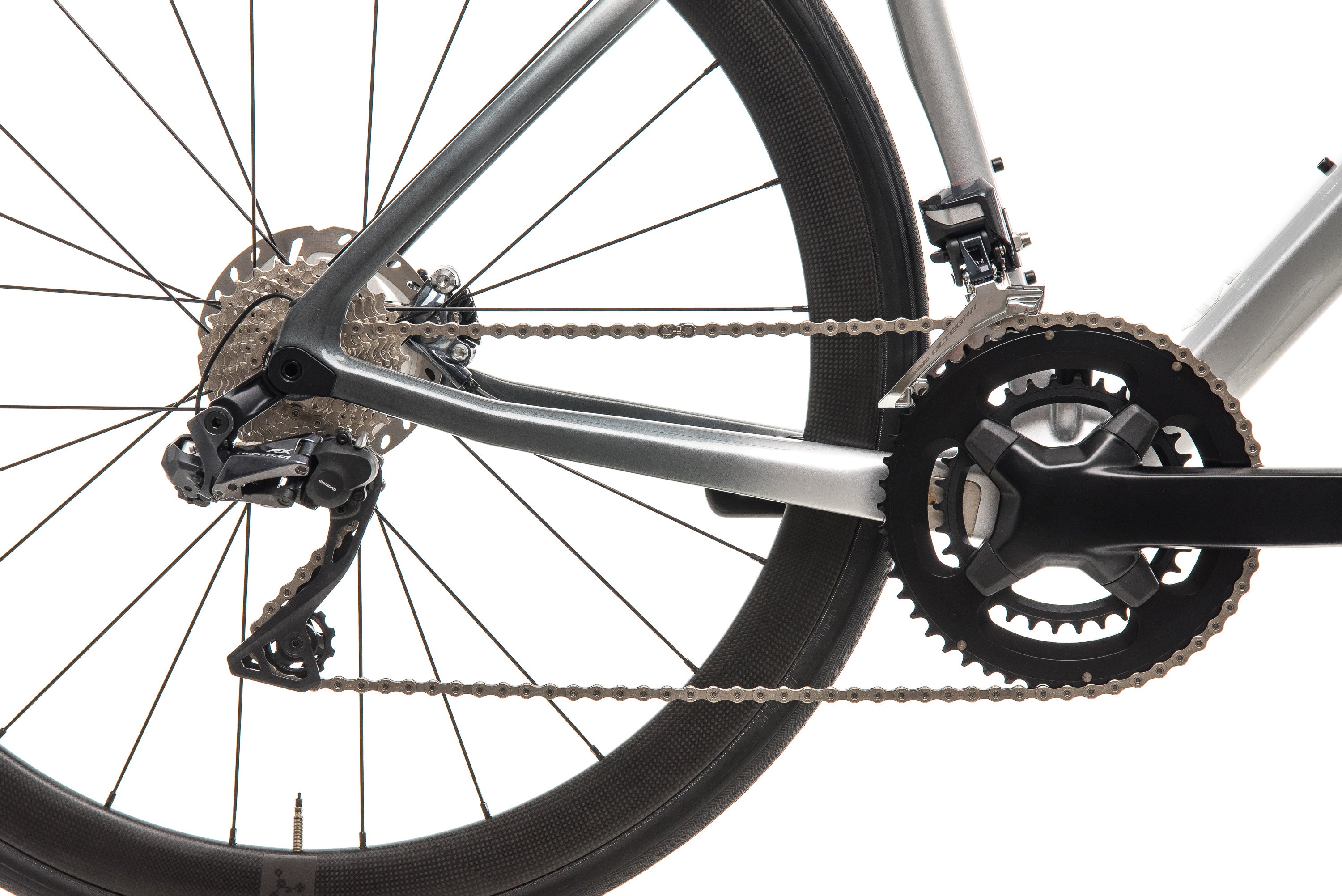 Argon 18 Krypton GF Disc Di2 Road Bike - Mercedes Benz Inspired Silver Finish (2019, Large Size) | Premium Carbon Frame for Racing & Endurance Cycling