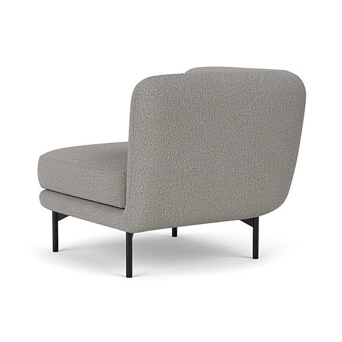 Alfred Boucle Right 1 Seater Modular Sofa - Modern Accent Chair for Living Room, Bedroom & Office - Compact Single Seater Couch with Removable Cushions