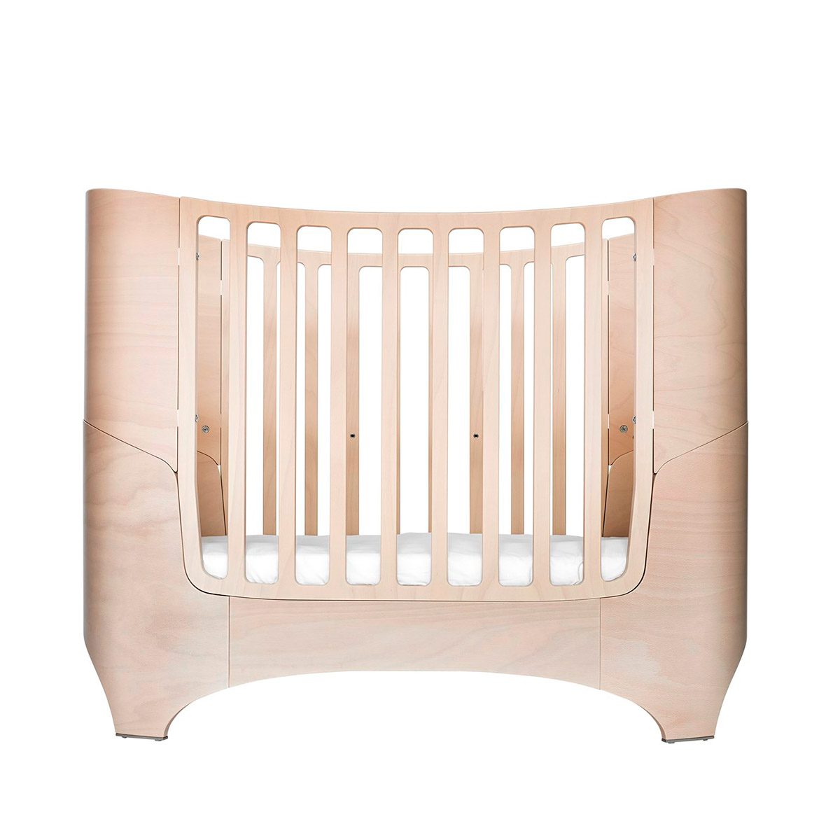 LEANDER Classic Wooden Cot - Whitewash Finish - Premium Baby Crib for Nursery & Bedroom - Safe & Stylish Infant Bed for Newborns to Toddlers