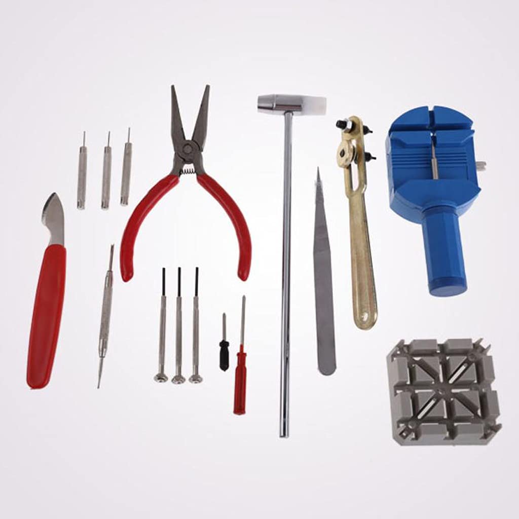 144Pcs Watch Repair Tool Kit - Professional Clock Repair Tools Set with Case Holder, Opener, Pin Link Remover & Spring Bar Tools (Color A) - Perfect for Watchmakers, Jewelers & DIY Enthusiasts