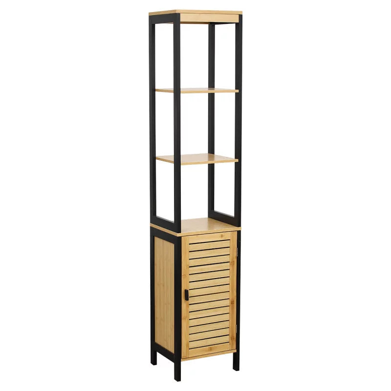Slim Bamboo Storage Press Organizer for Clothes, Wardrobe, and Drawers - Space Saving Solution for Home, Office, and Travel Organization