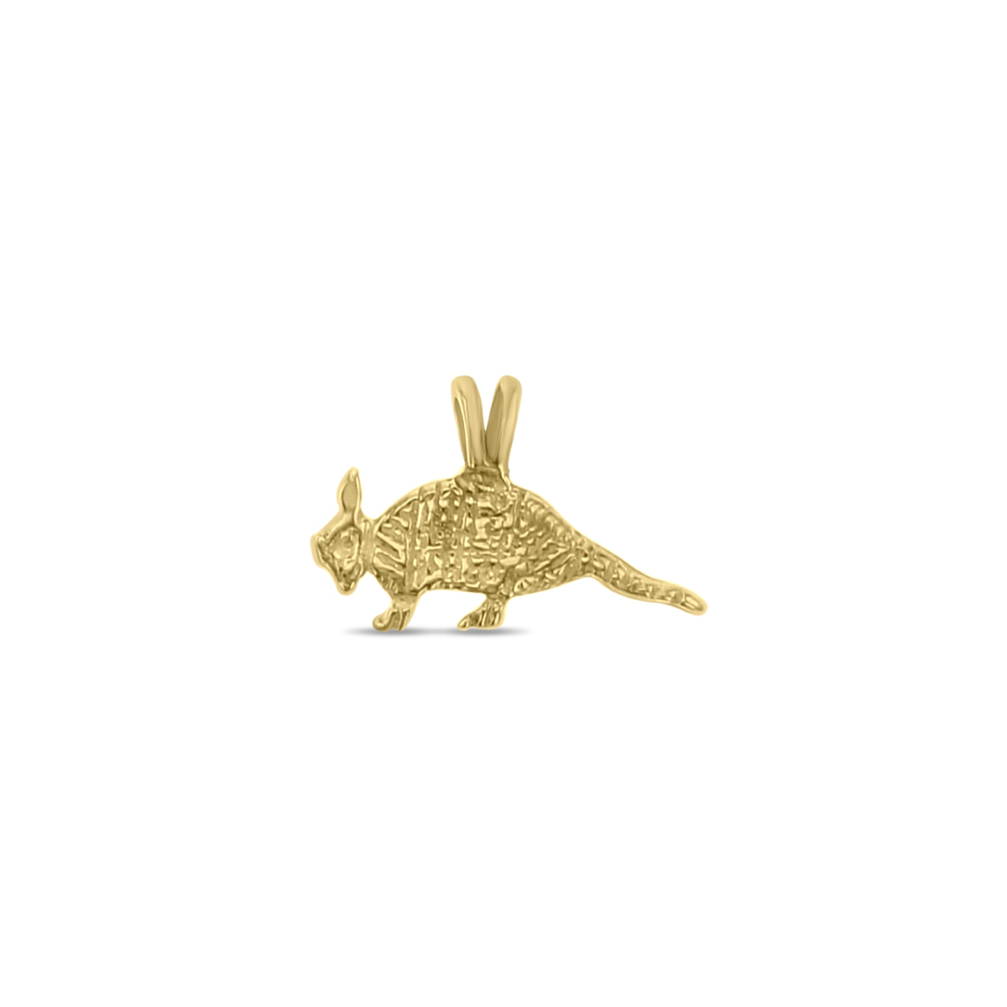 14k Yellow Gold Armadillo Charm - Elegant Jewelry for Women, Perfect for Gifts, Bracelets & Necklaces - Birthday, Anniversary, Everyday Wear