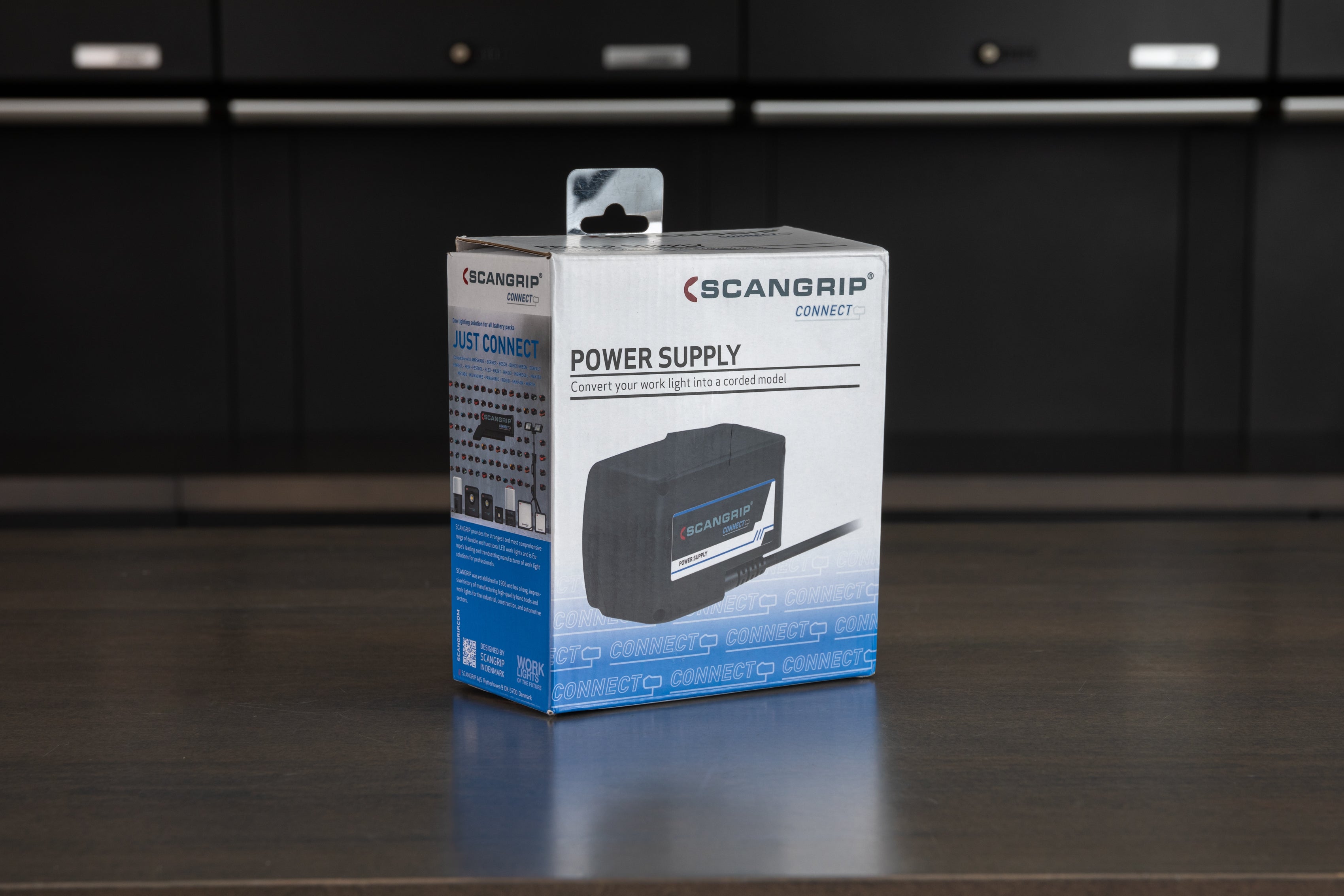 Scangrip Power Supply Connect - Universal LED Light Power Adapter for Automotive & Workshop Lighting - Perfect for Detailing, Painting & Inspection Tasks