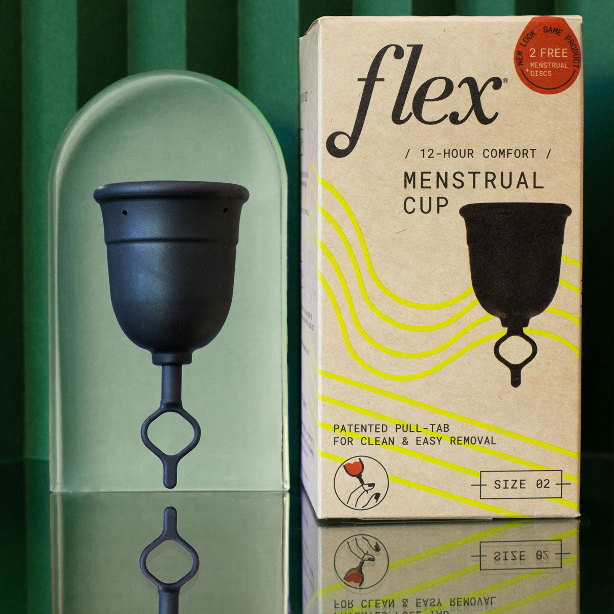 Flex Cup | Reusable Menstrual Cup for Women | Leak-Proof, Comfortable & Easy to Remove | Perfect for Active Lifestyles, Travel & Overnight Protection