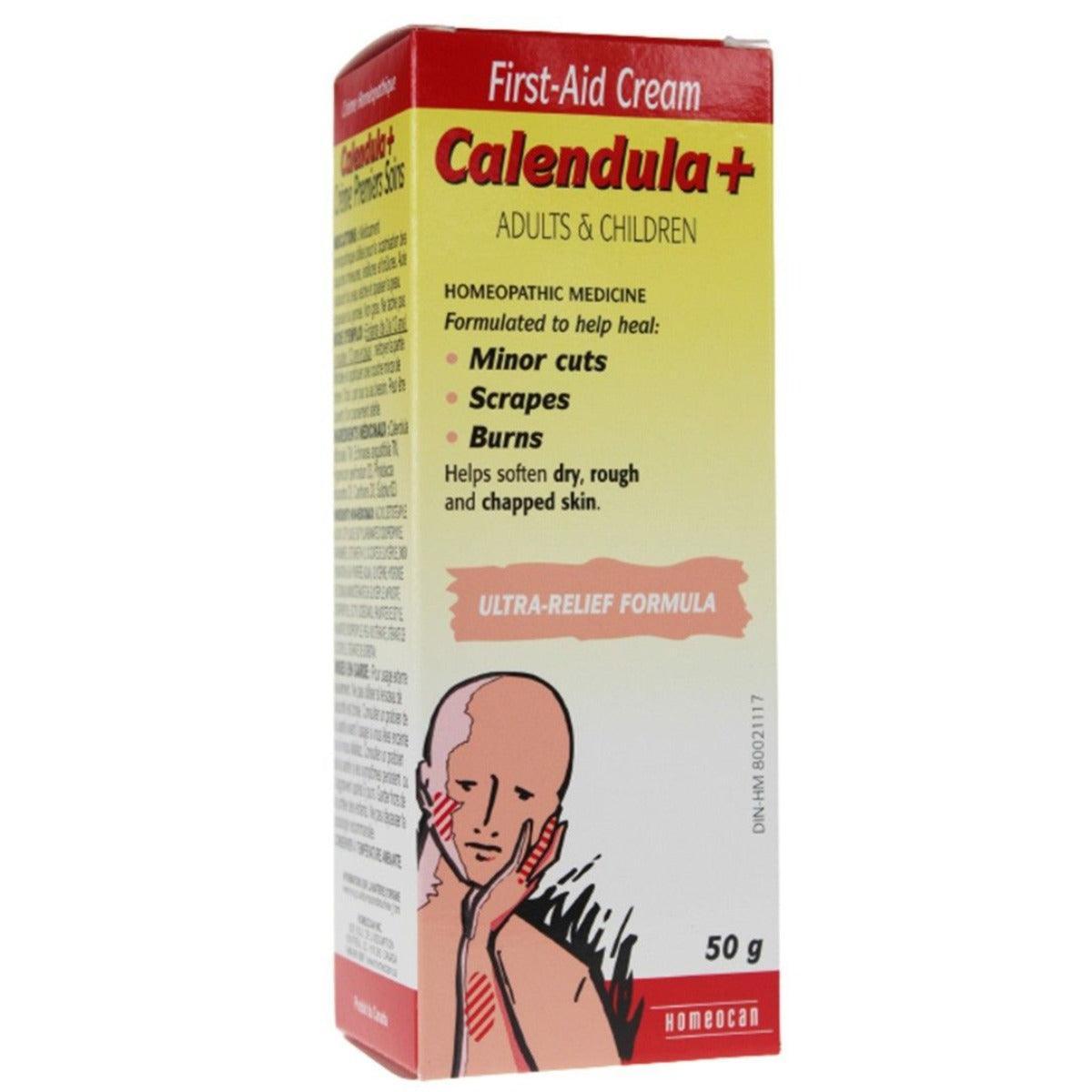 Homeocan Calendula & First Aid Cream 50g - Natural Healing Ointment for Cuts, Burns, Rashes & Skin Irritations