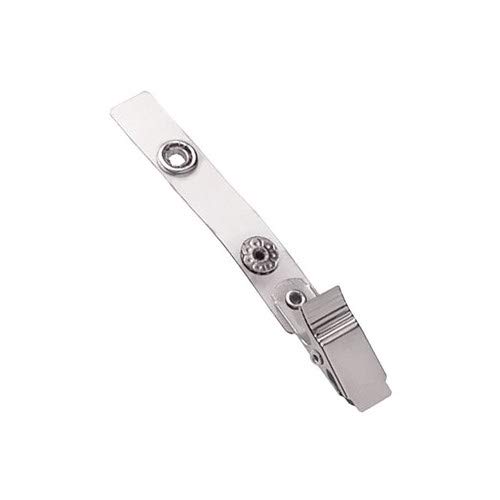 Brady People ID 2105-3000 Knurled Thumb Grip Strap Clip - 400 Pack | Secure Badge Holder for Workplace Safety & Employee Identification
